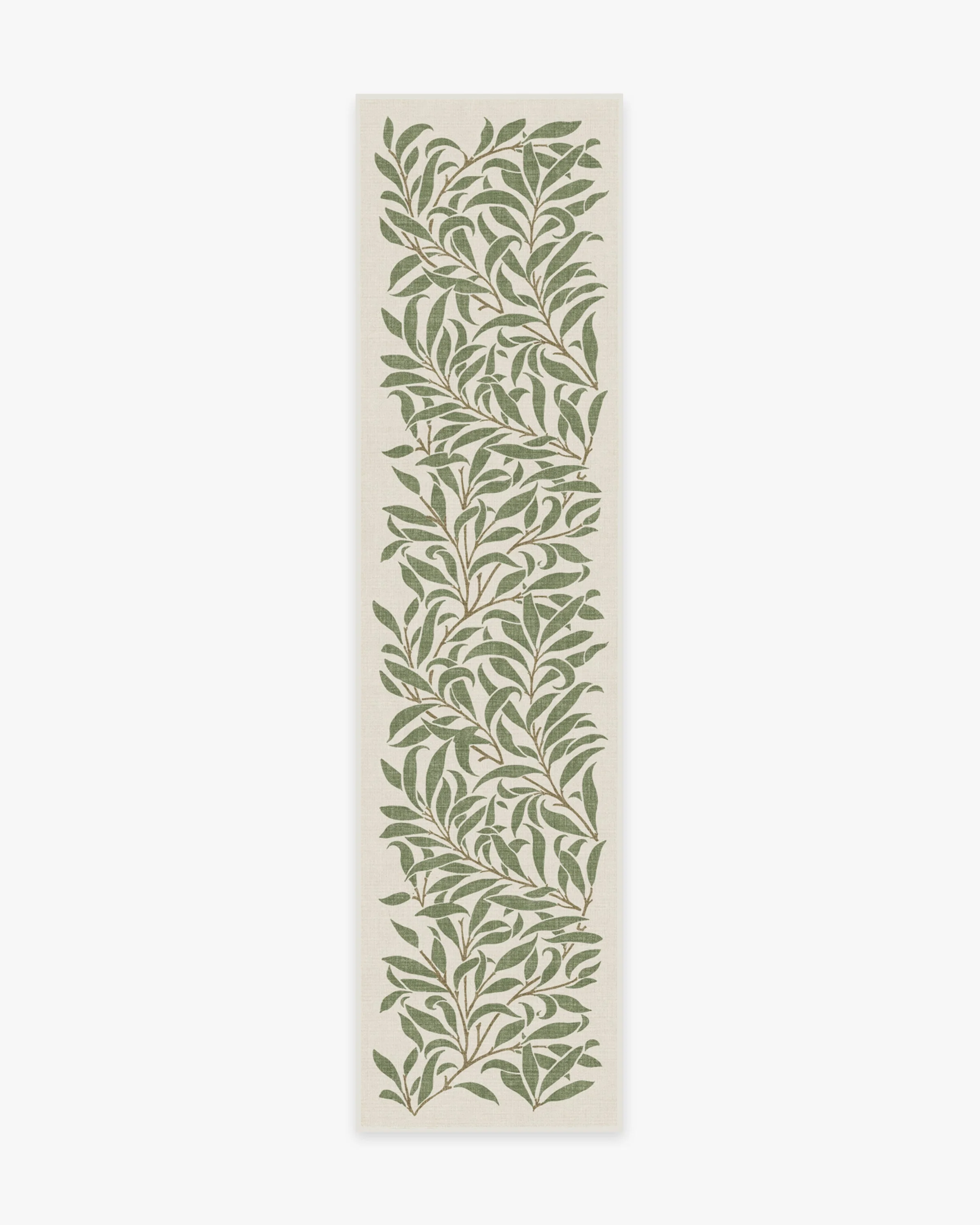 Pure Willow Boughs Green Flatwoven Rug by Morris & Co.