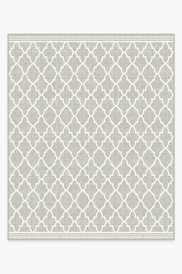 Varia Trellis Stone Outdoor Rug