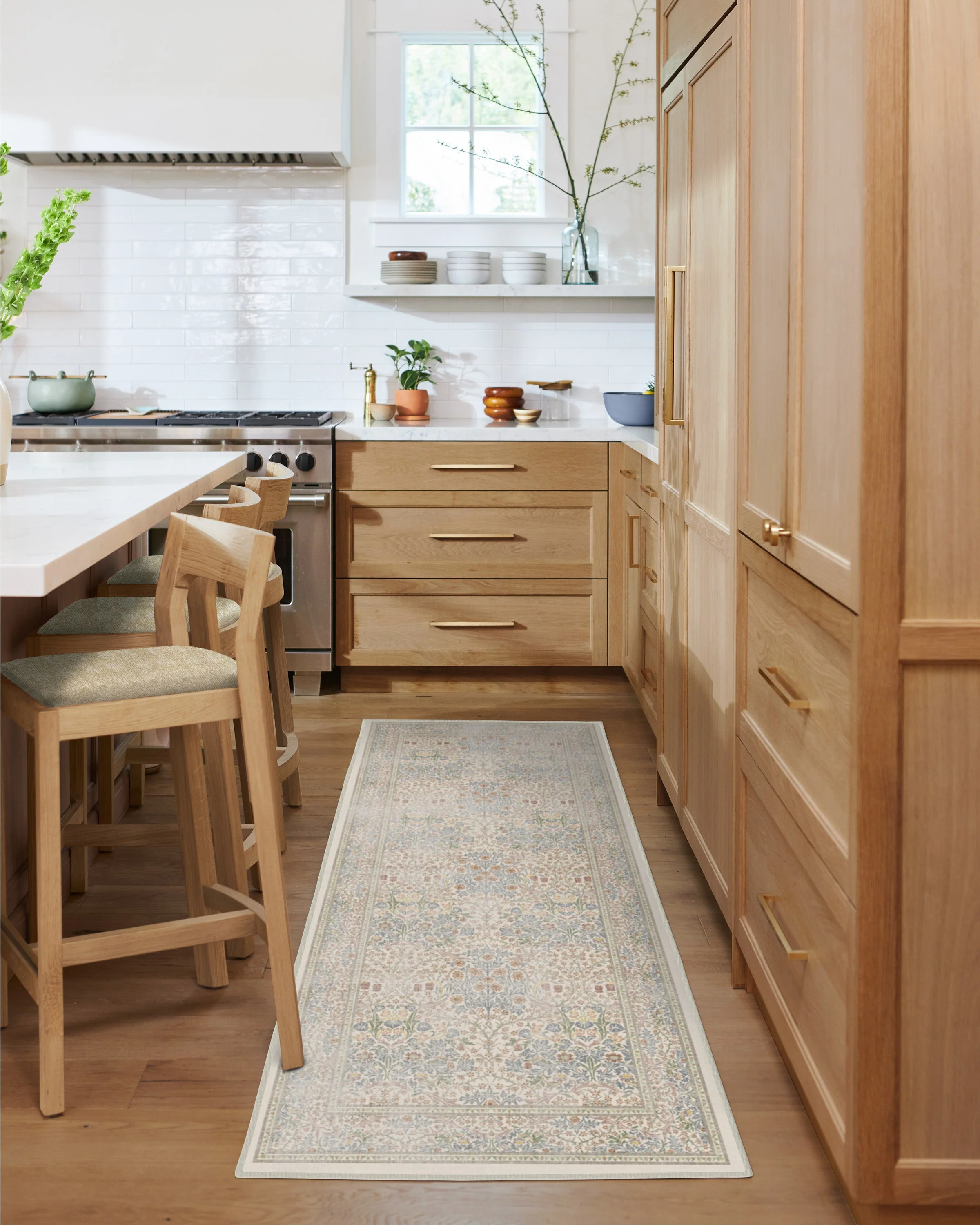 Blackthorn Ivory Flatwoven Rug by Morris & Co.