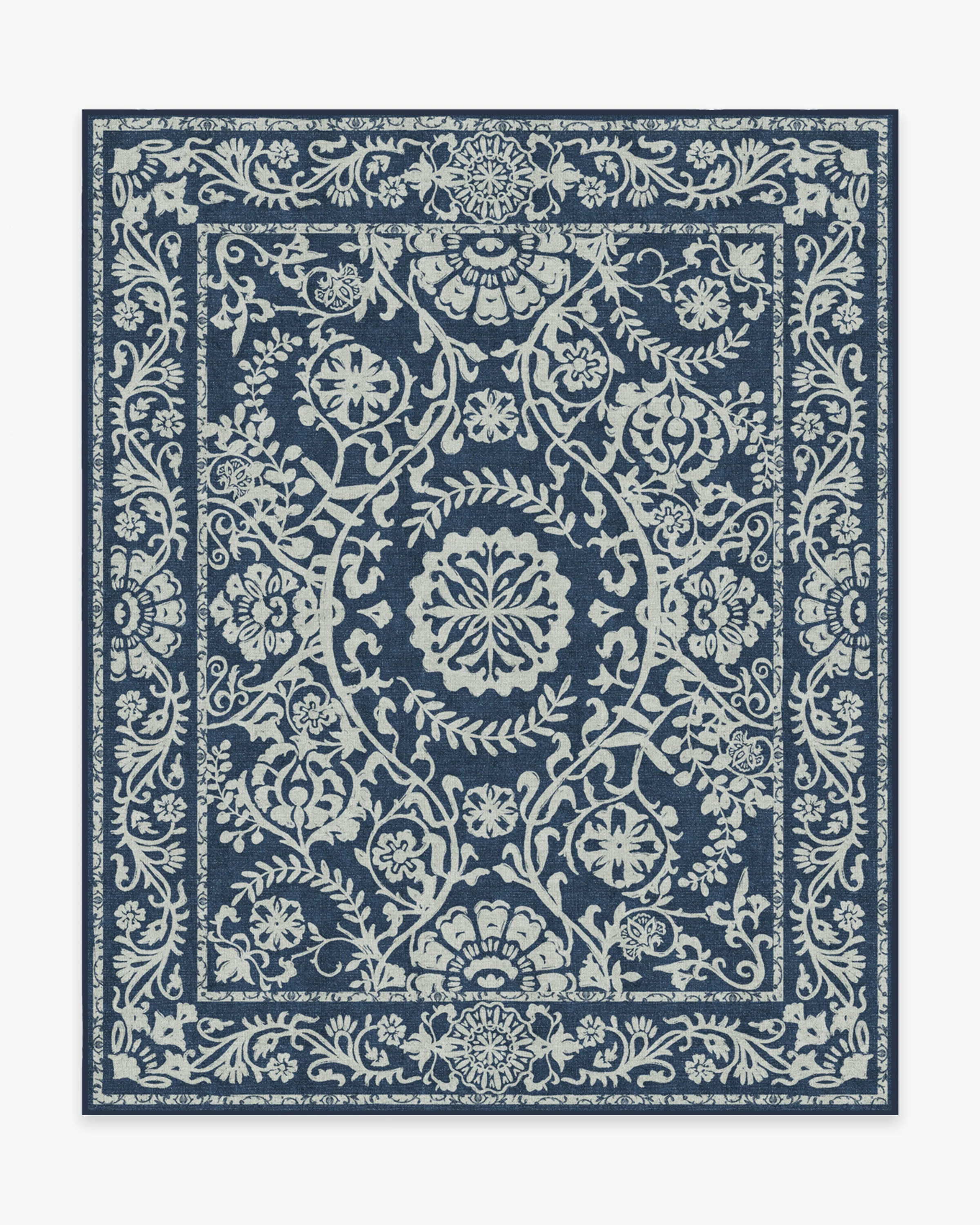 Delphina Navy Blue Flatwoven Rug
