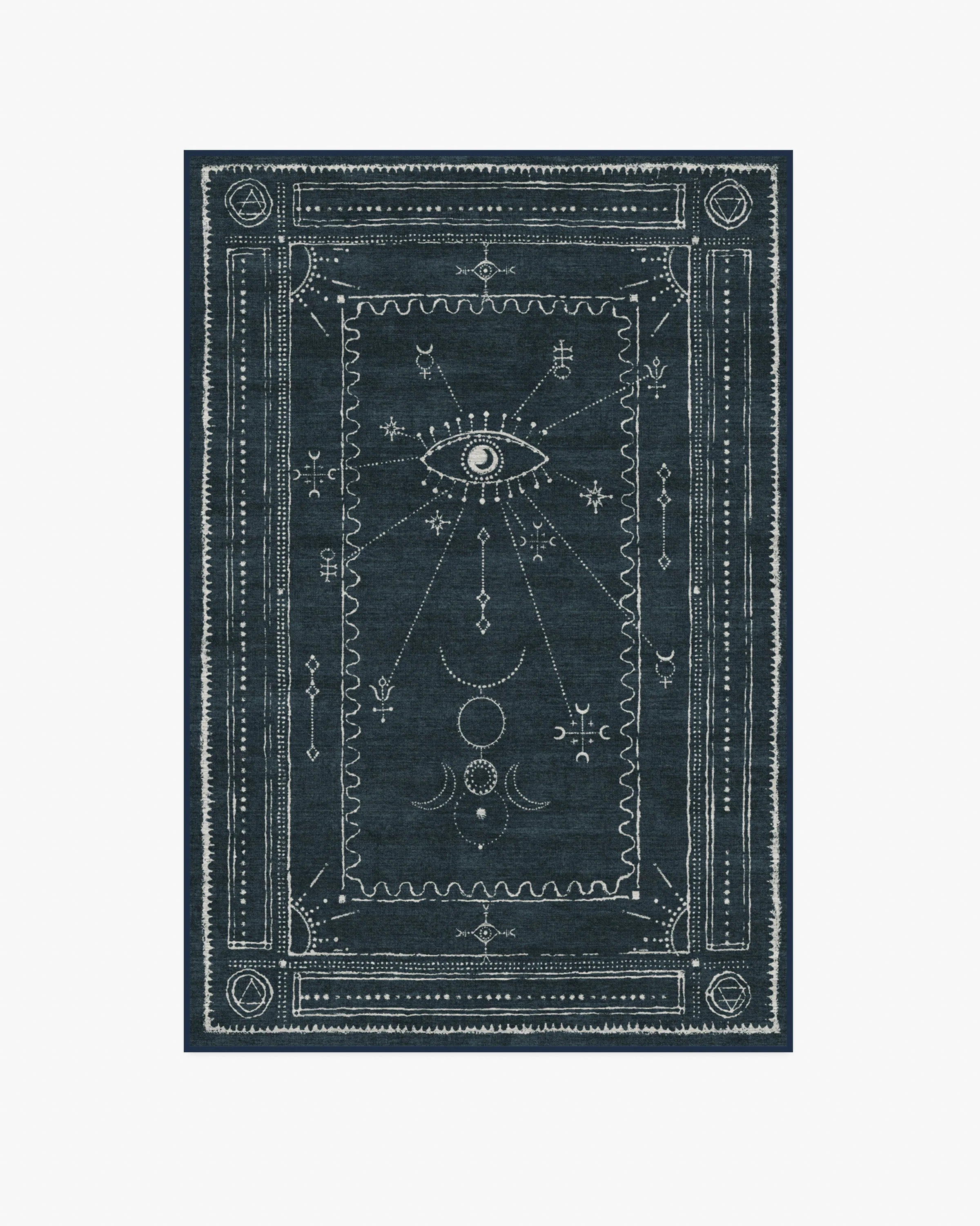 Velith Midnight Blue Flatwoven Rug