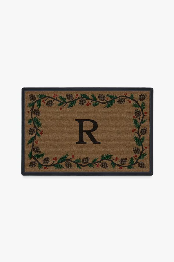 Winter Woods Monogram Doormat