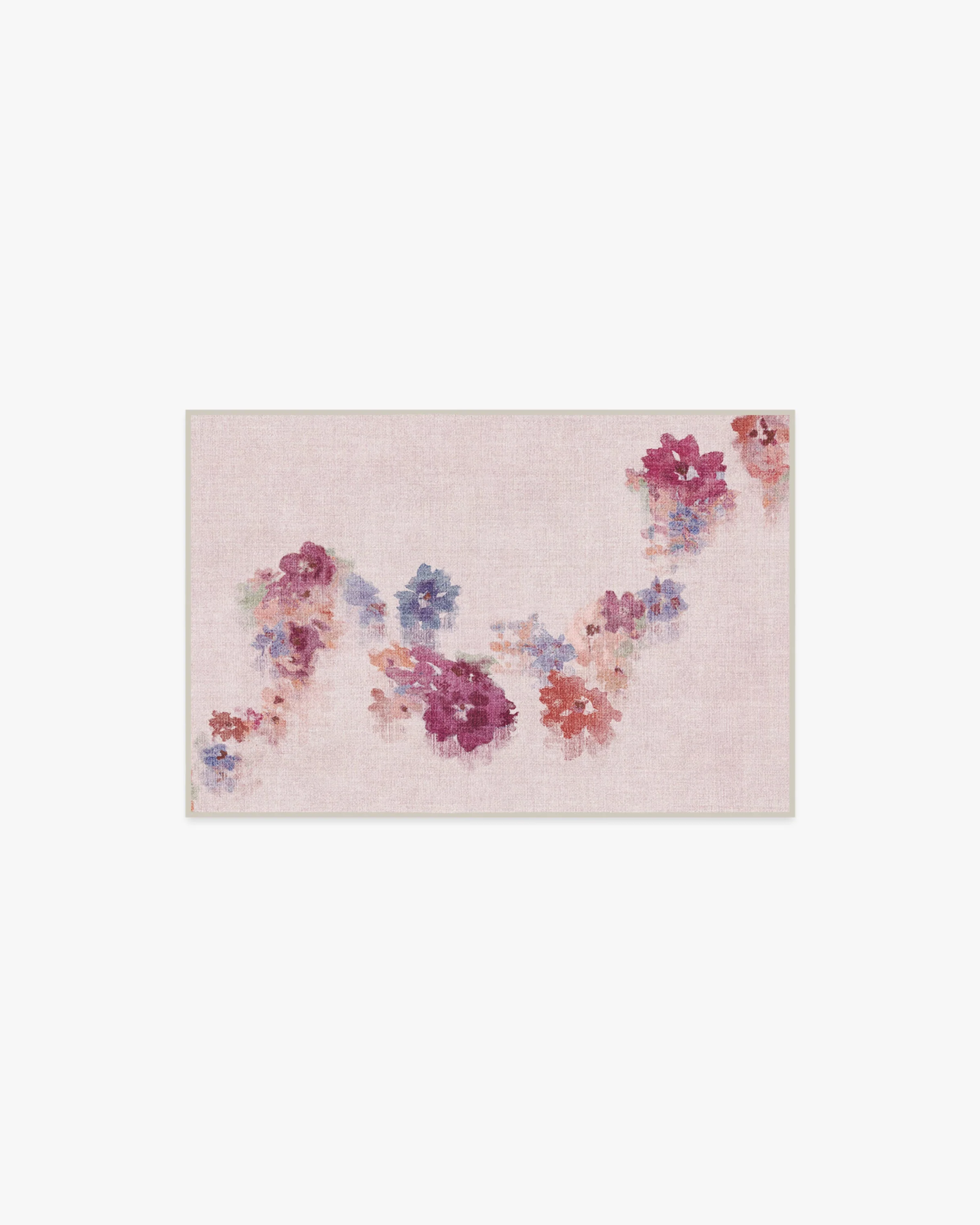 Clara Soft Rose Flatwoven Rug