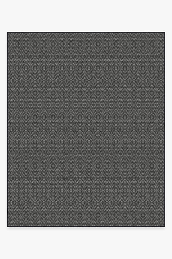 Halo Diamond Grey Outdoor Rug