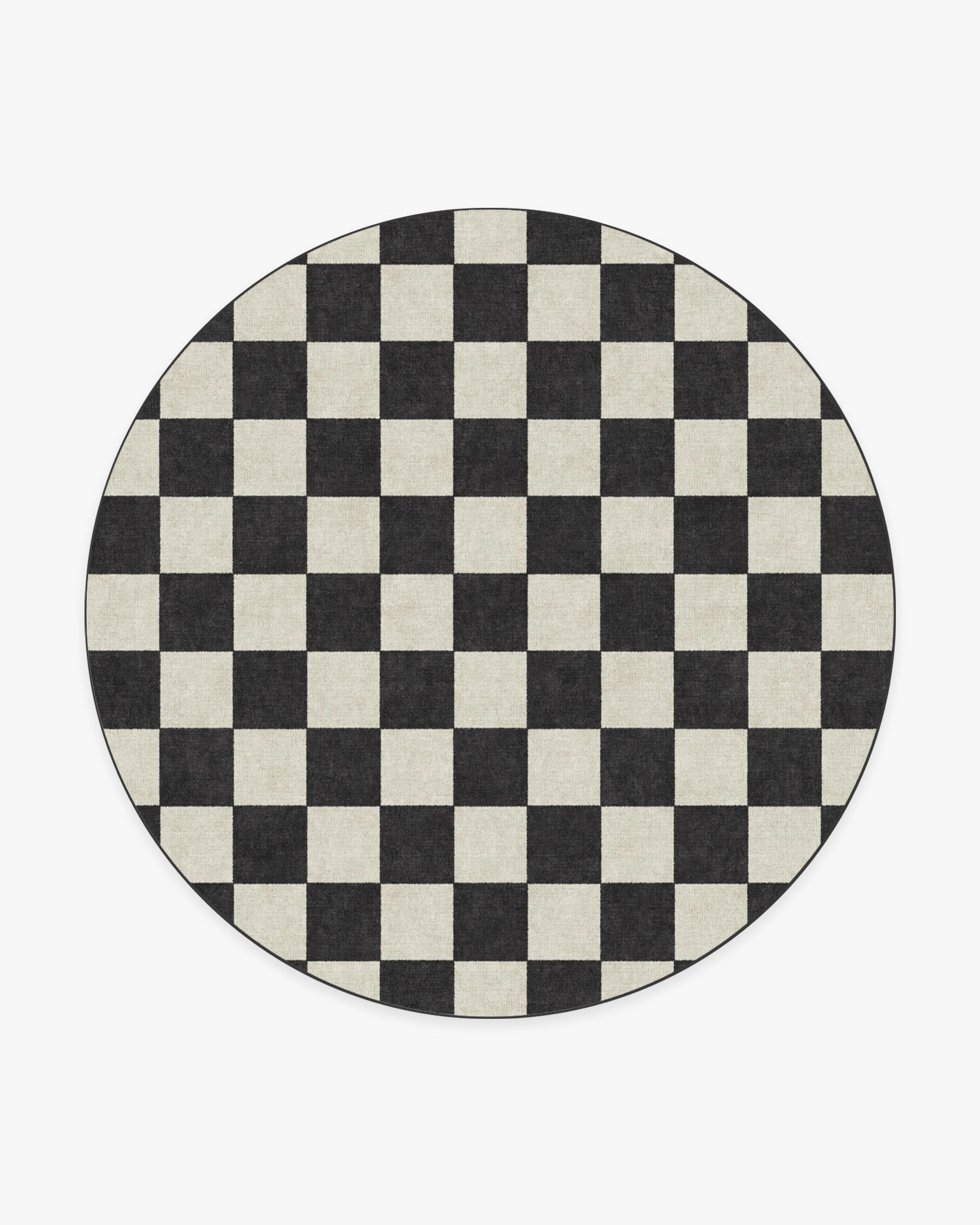 Jaque Checkered Black Rug