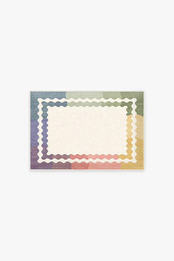 Wavy Rainbow Bath Mat by The Home Edit