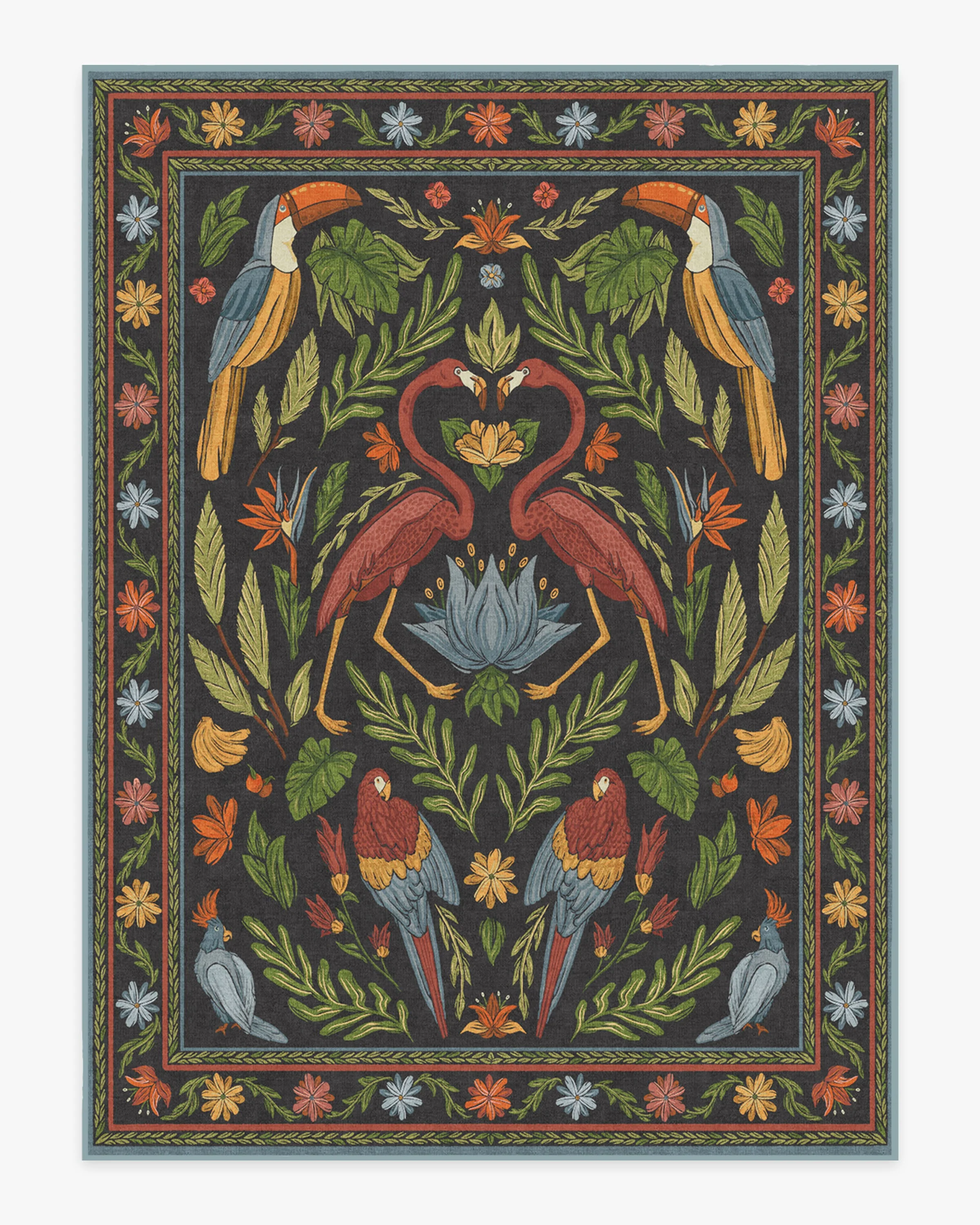 Birds Of A Feather Rug by Iris Apfel