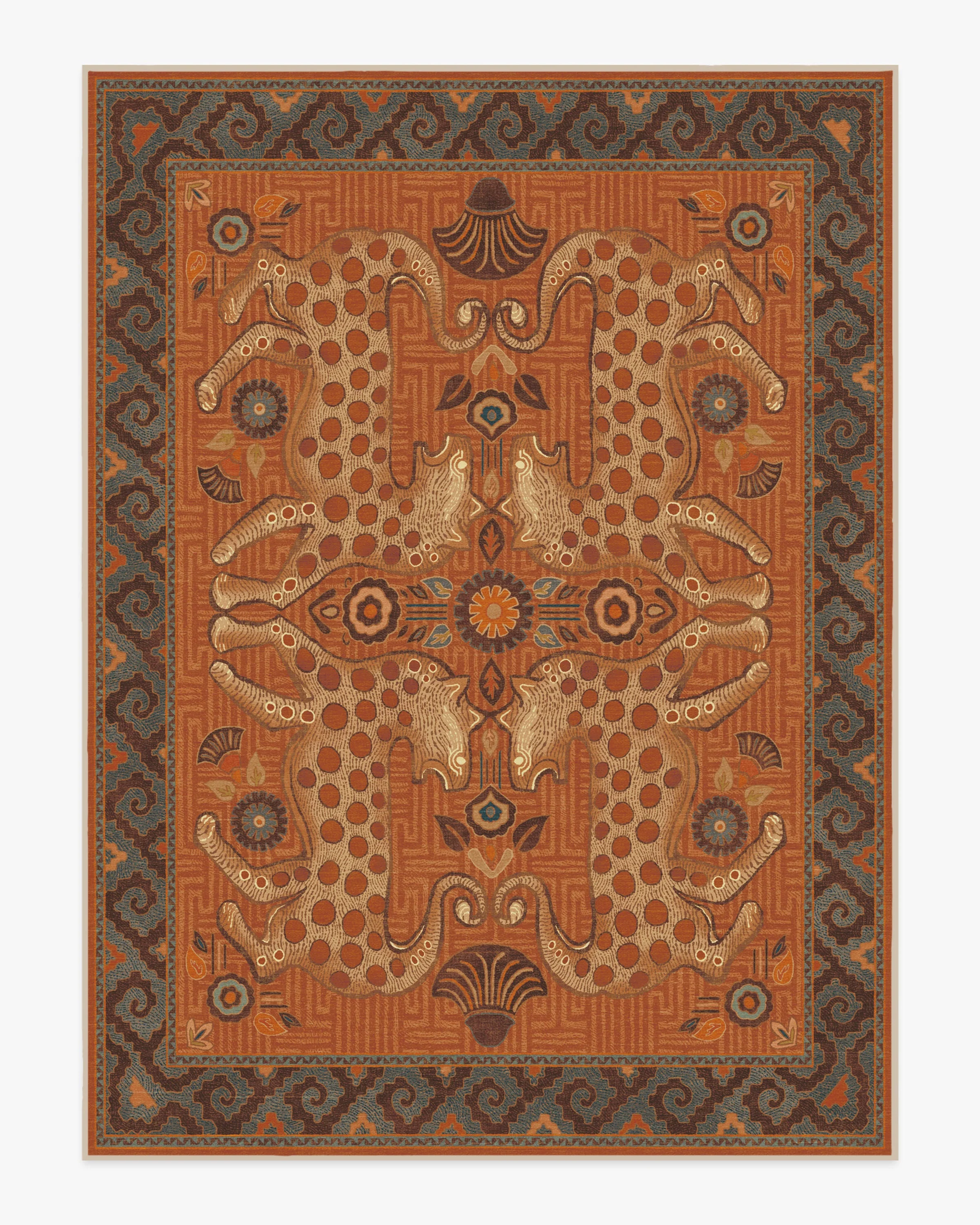 Eartha Terracotta Flatwoven Rug by Justina Blakeney