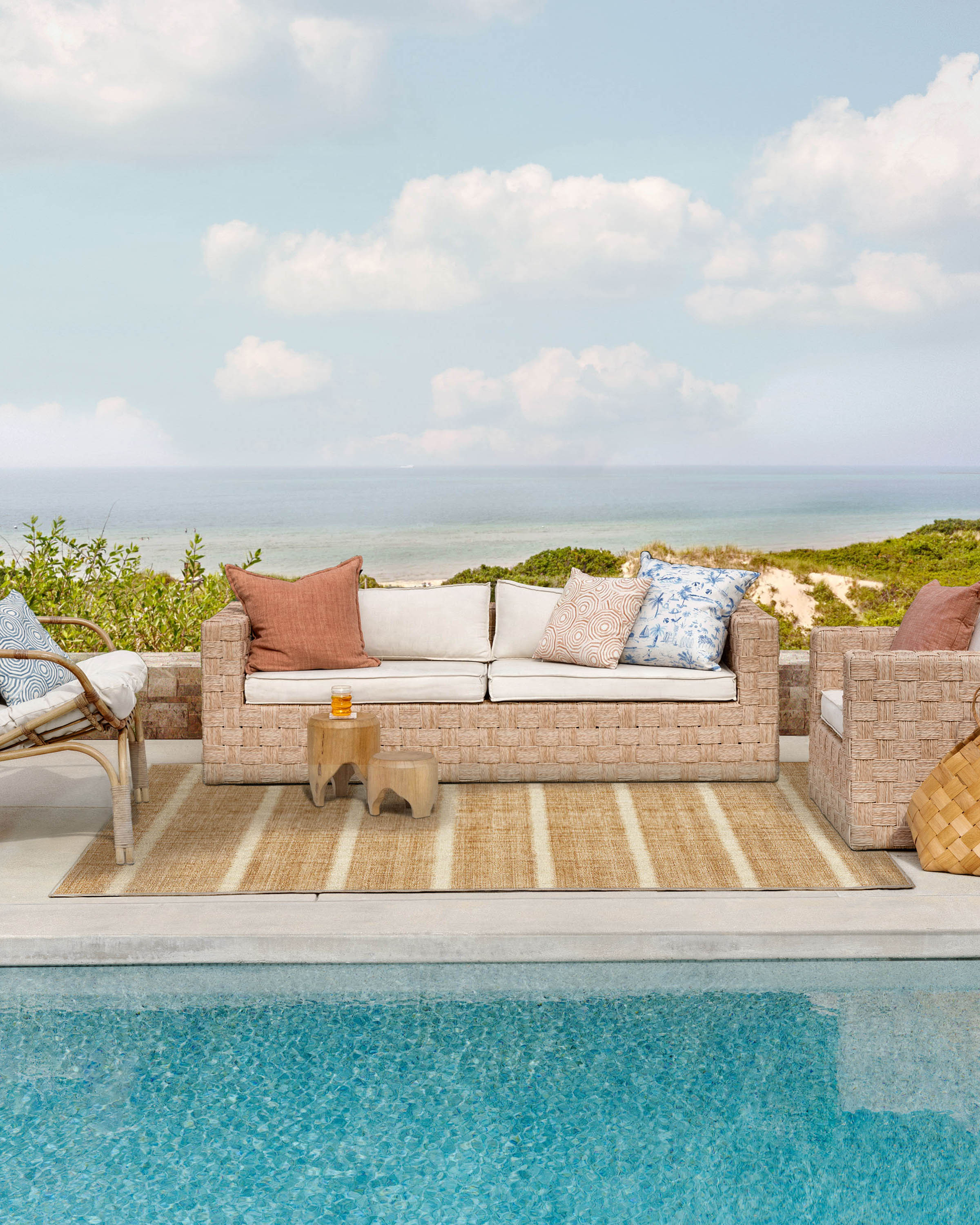Malibu Natural Re-Jute Rug by Gray Malin