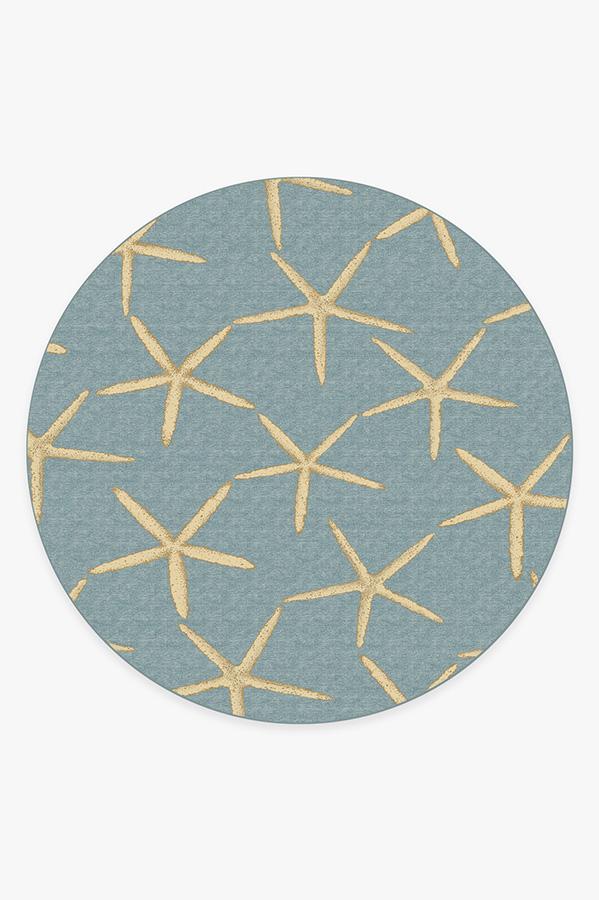 Starfish Pale Blue Flatwoven Rug