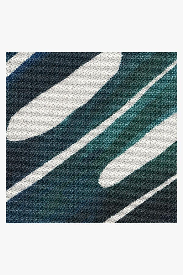 Panama Teal Blue Outdoor Rug