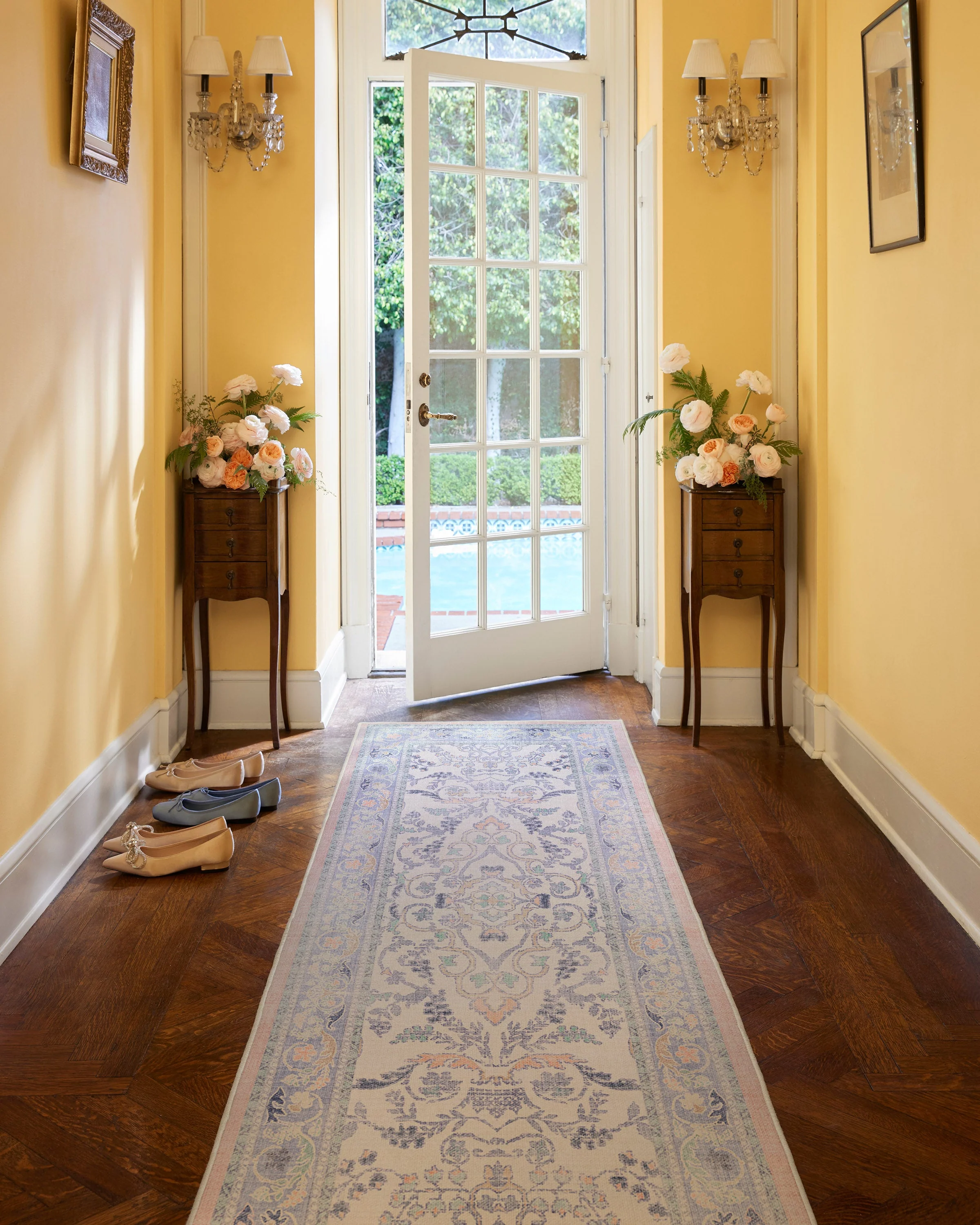 Fit For A Queen Soft Lavender Flatwoven Rug by Bridgerton