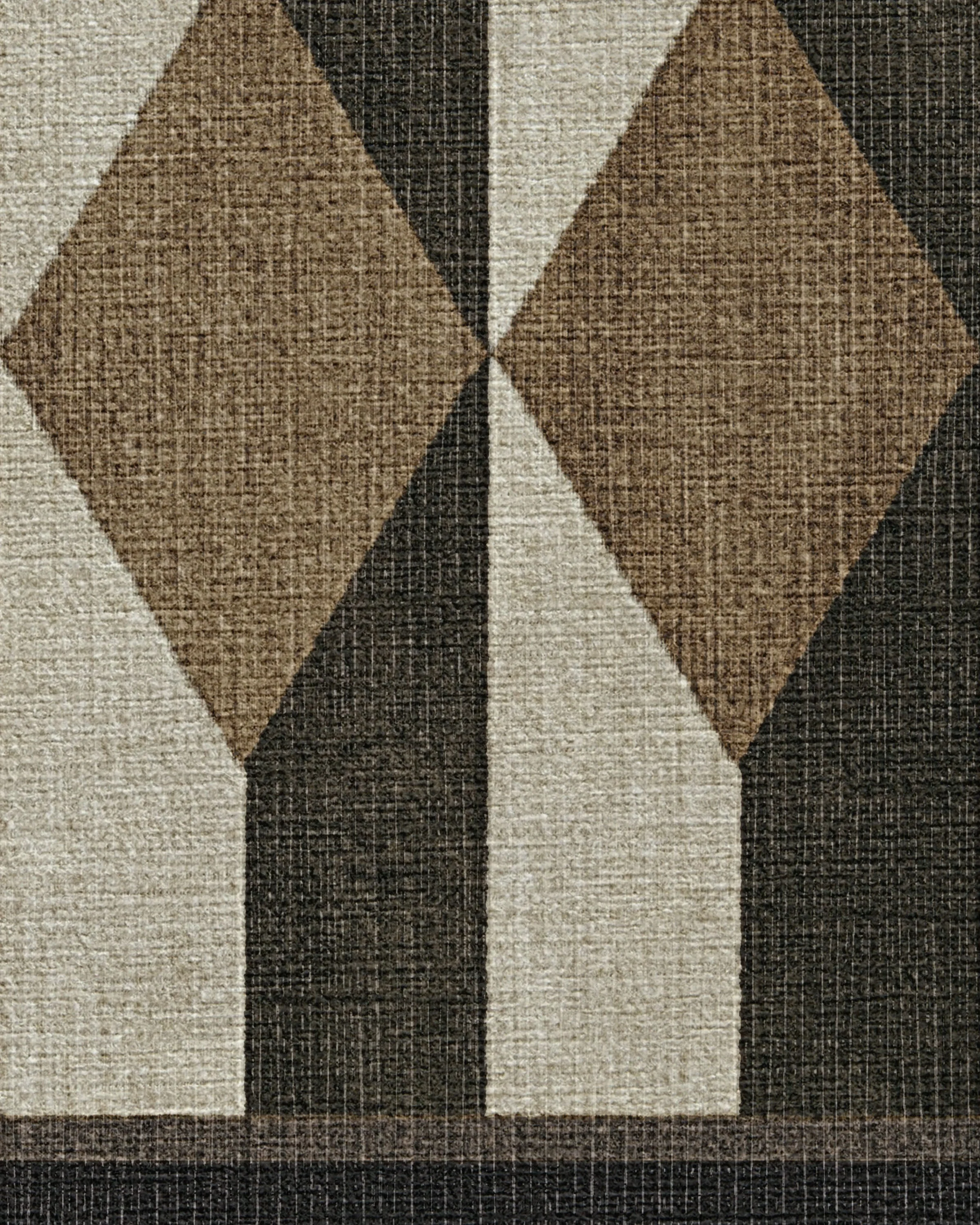 Oak Black & Camel Flatwoven Rug by Martyn Lawrence Bullard