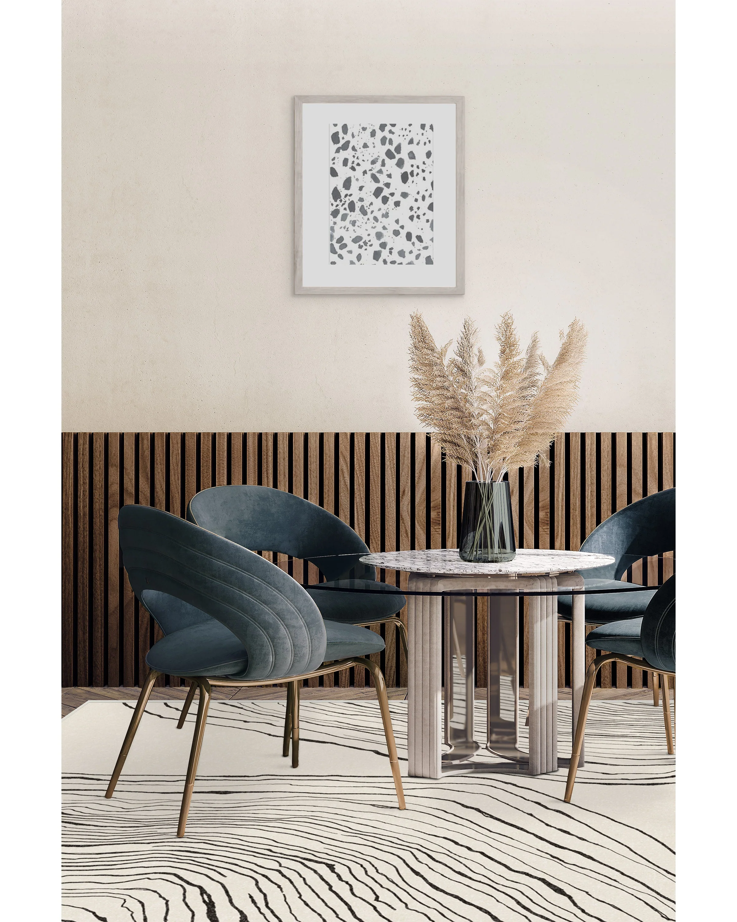 Seine Black & Ivory Rug by Nina Takesh
