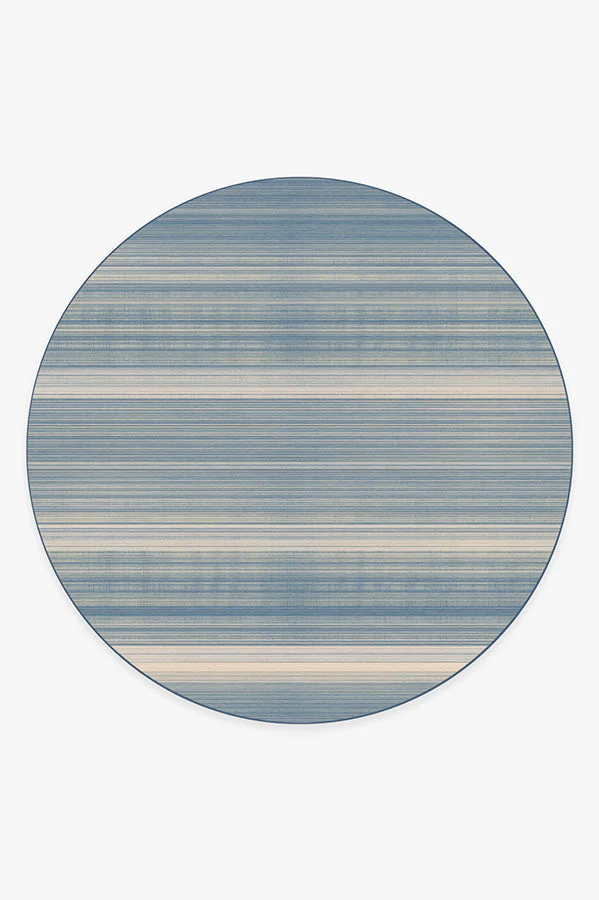 Coastal Linear Stripe Slate Rug