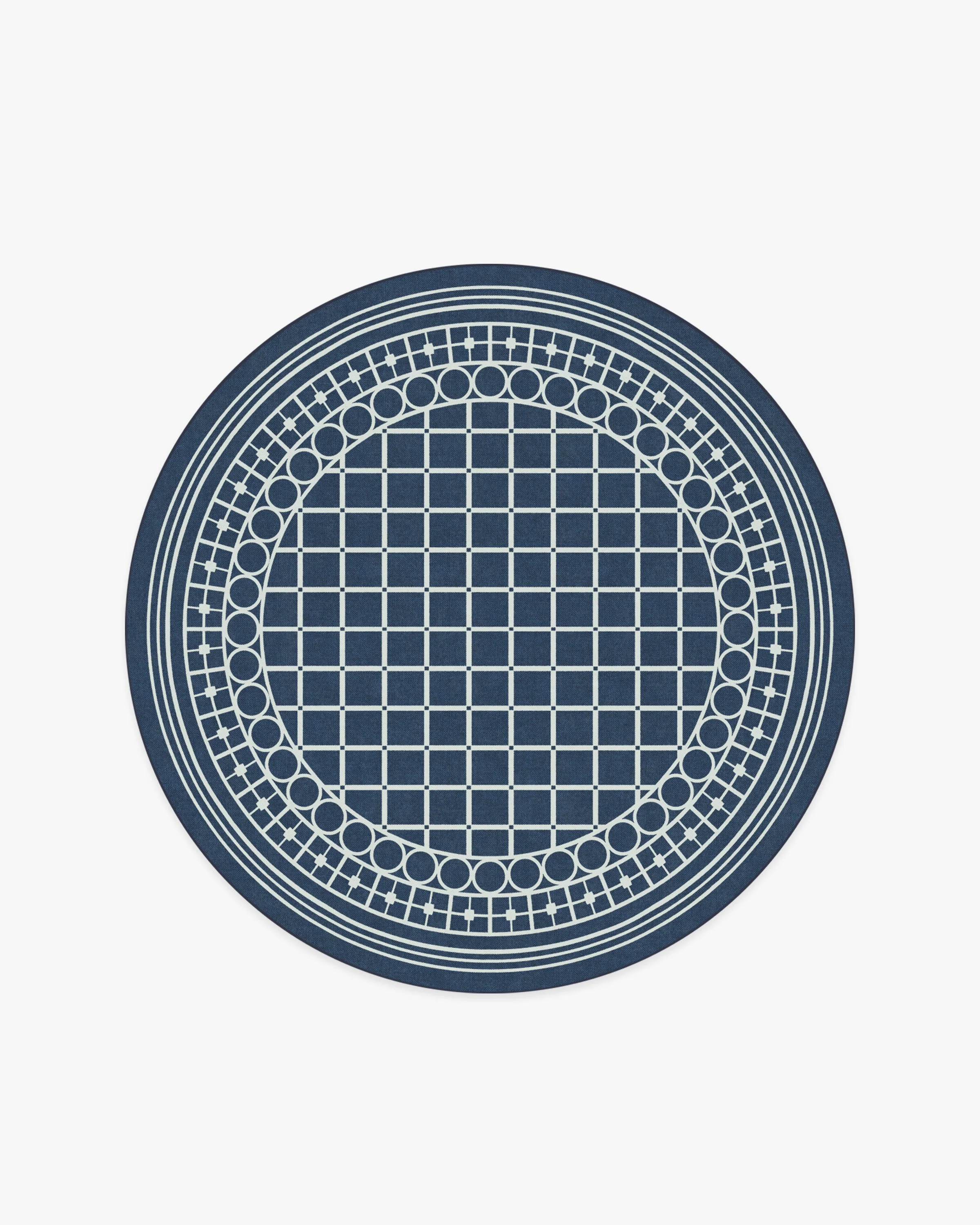 Palm Beach Navy Rug by Gray Malin