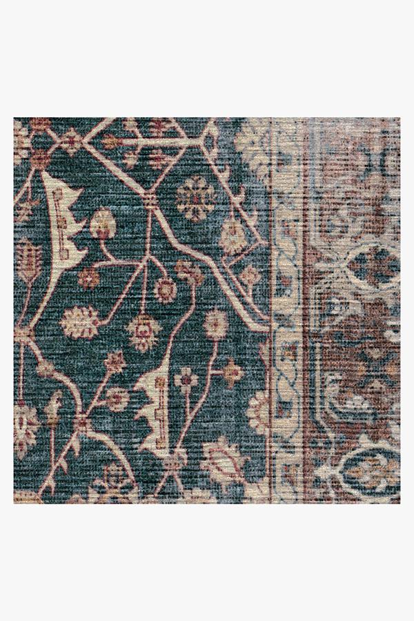 Celestine Teal Blue Flatwoven Rug