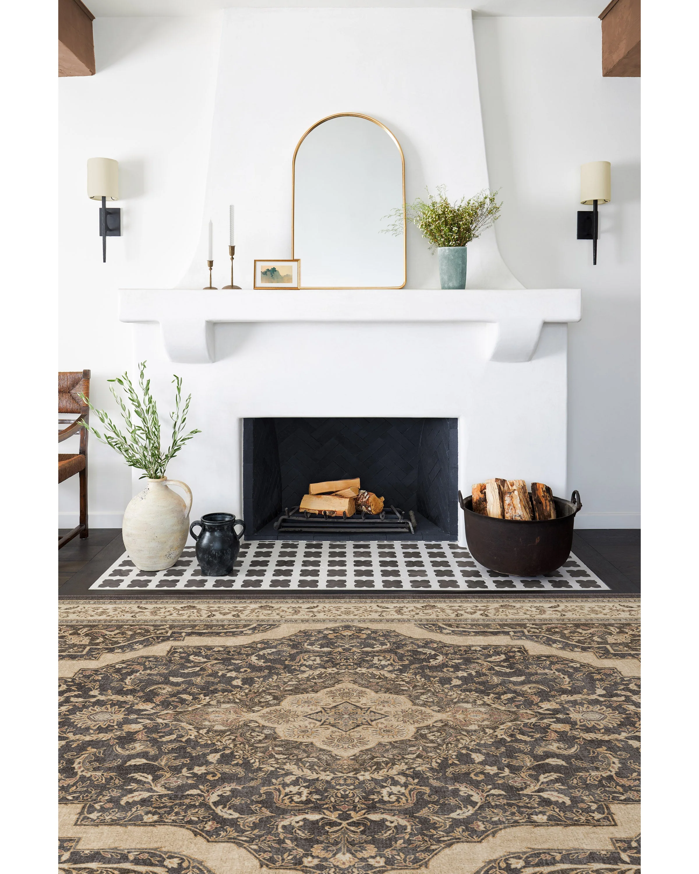 Adeline Dark Wood Rug