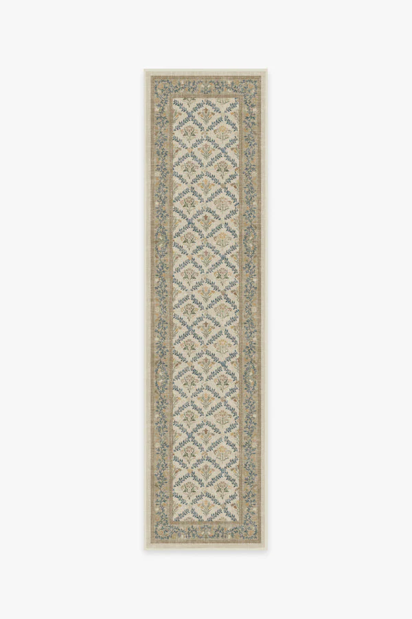 Bellflowers Ivory & Gold Rug by Morris & Co.