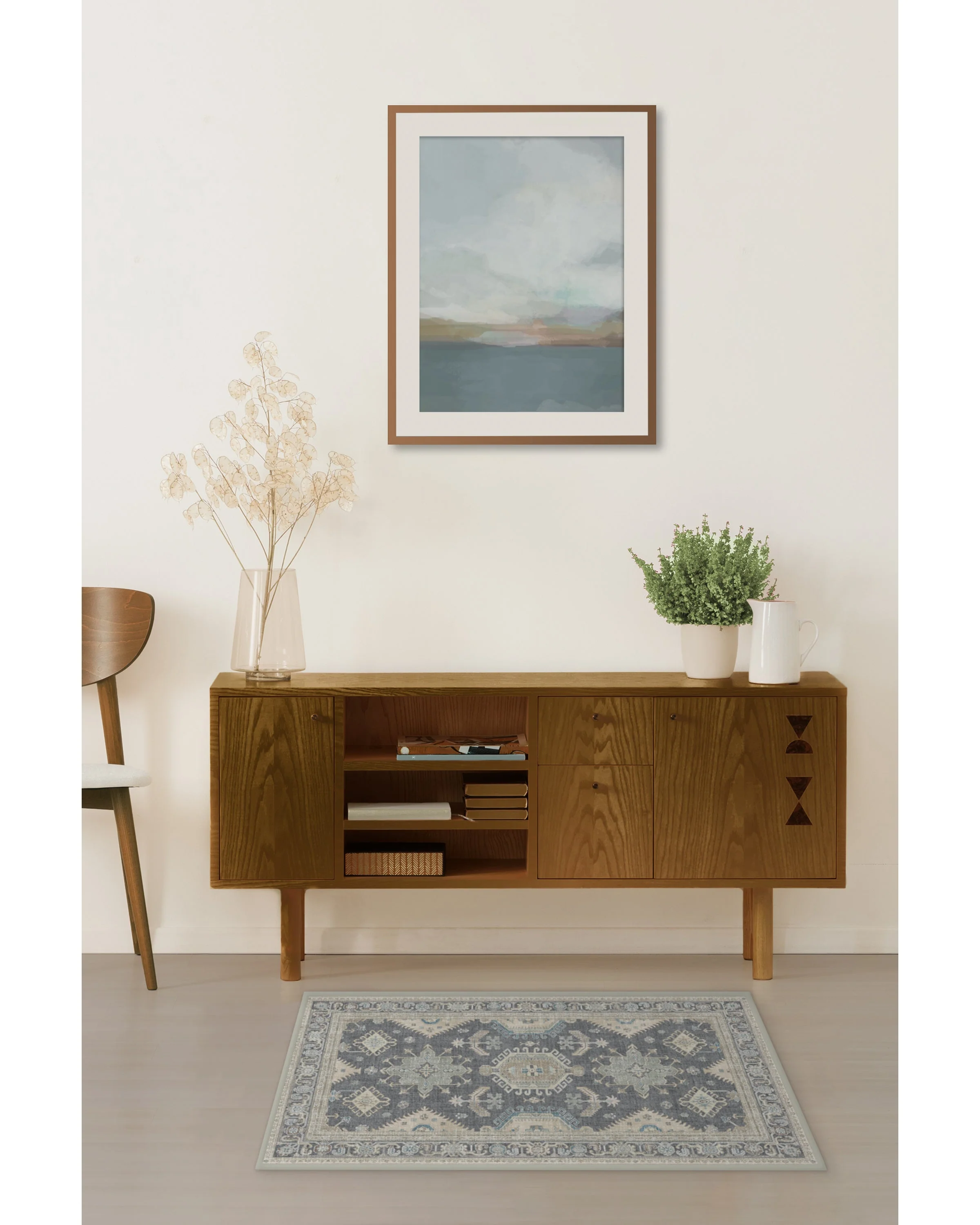 Cambria Abalone Flatwoven Rug