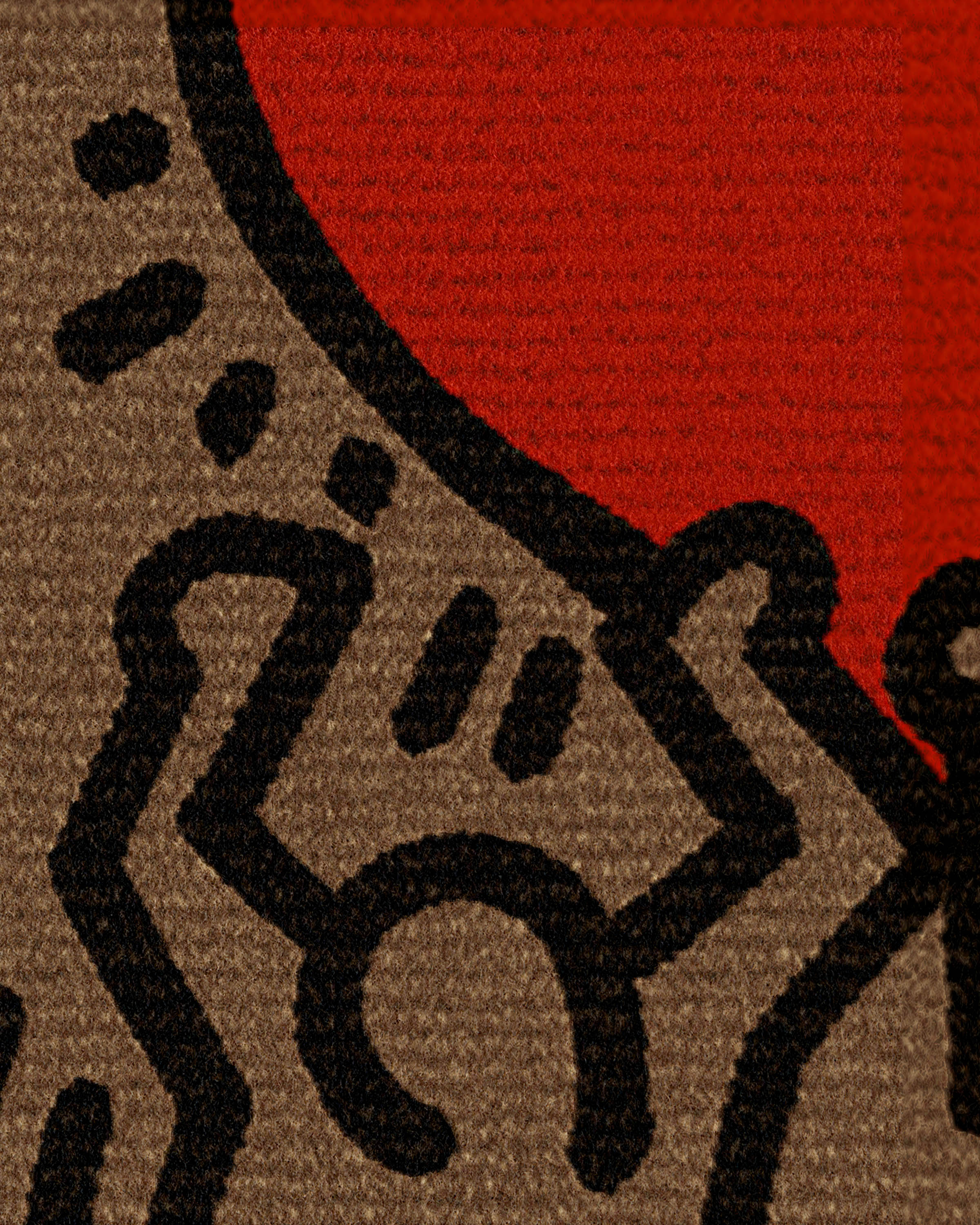 Holding Heart Doormat by Keith Haring