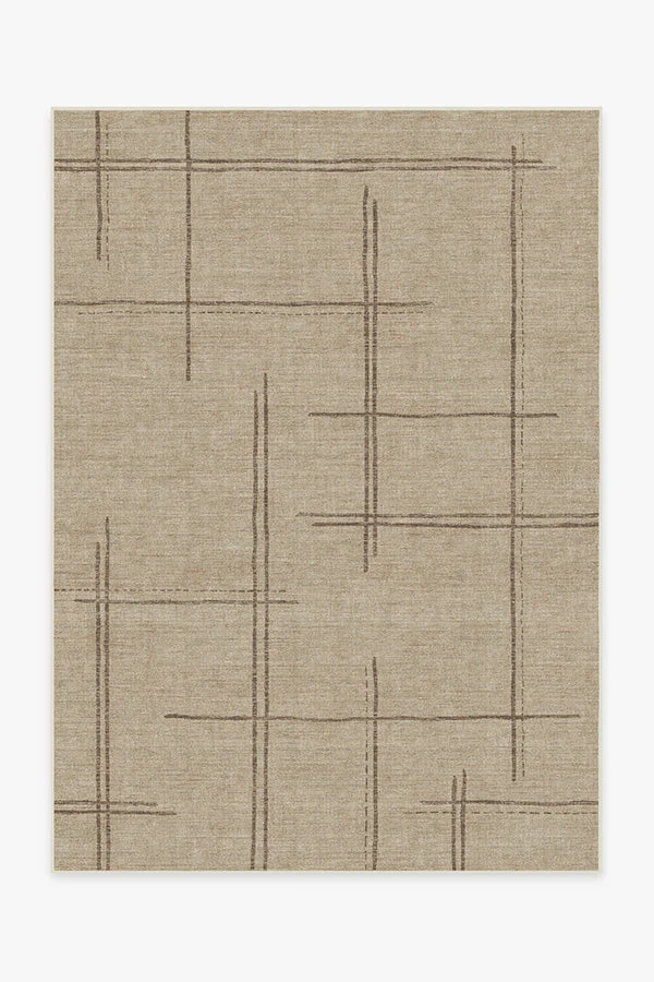 Stellan Latte Brown Flatwoven Rug