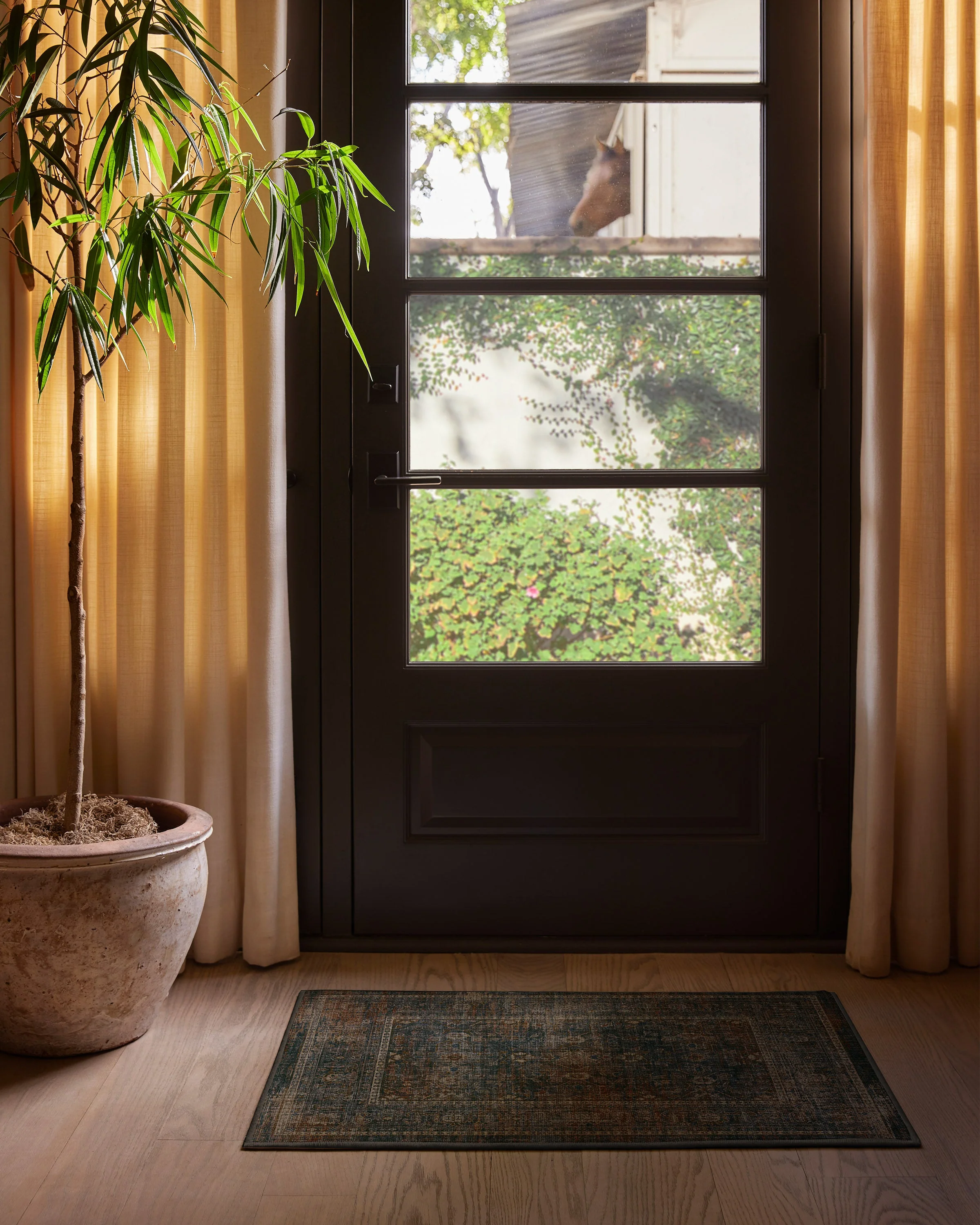 Ophelia Navy & Redwood Rug