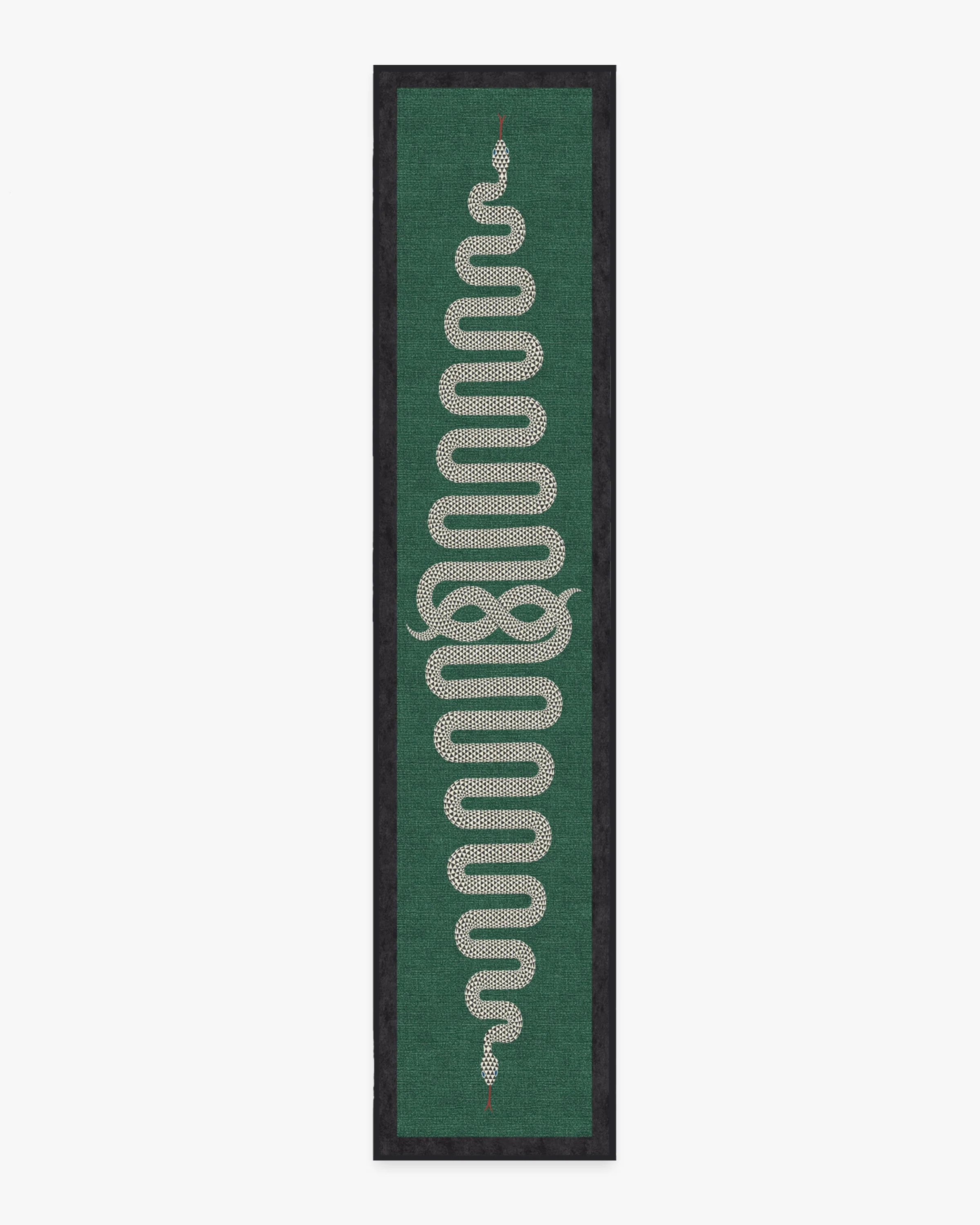 Venom Emerald Flatwoven Rug by Jonathan Adler