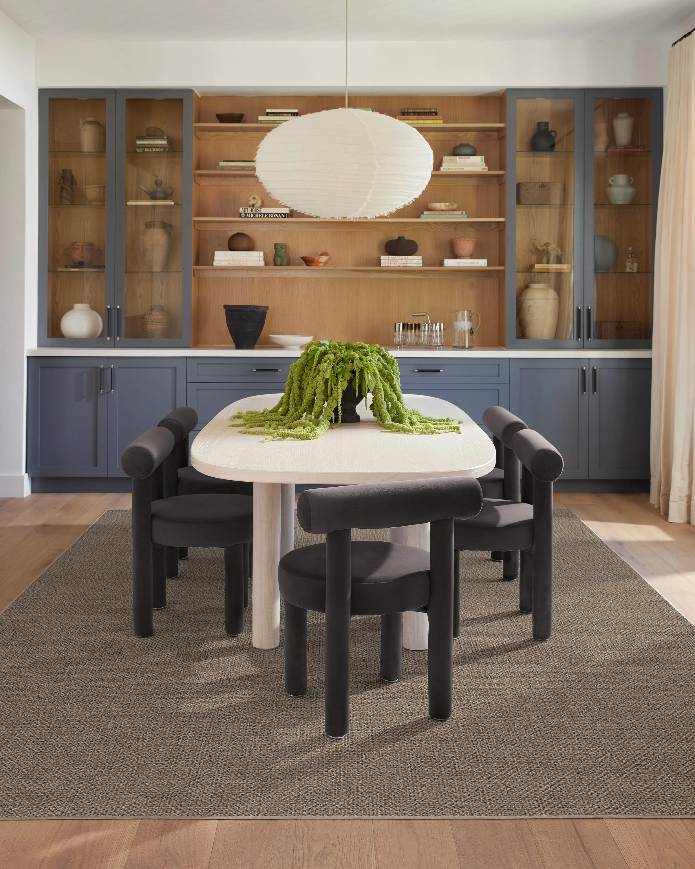 Burlap Solid Dove Grey Re-Jute Rug