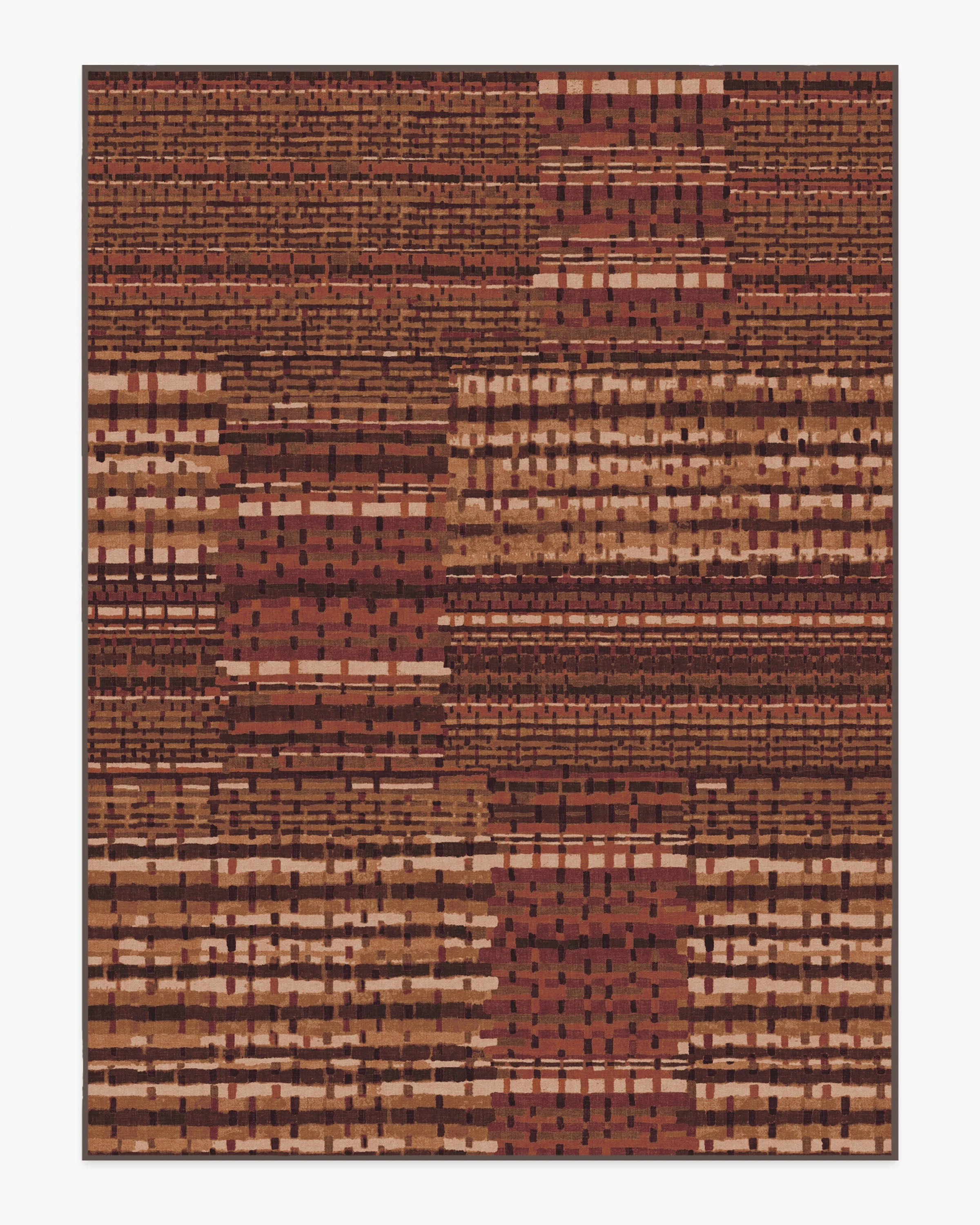 Solene Amber Red Flatwoven Rug