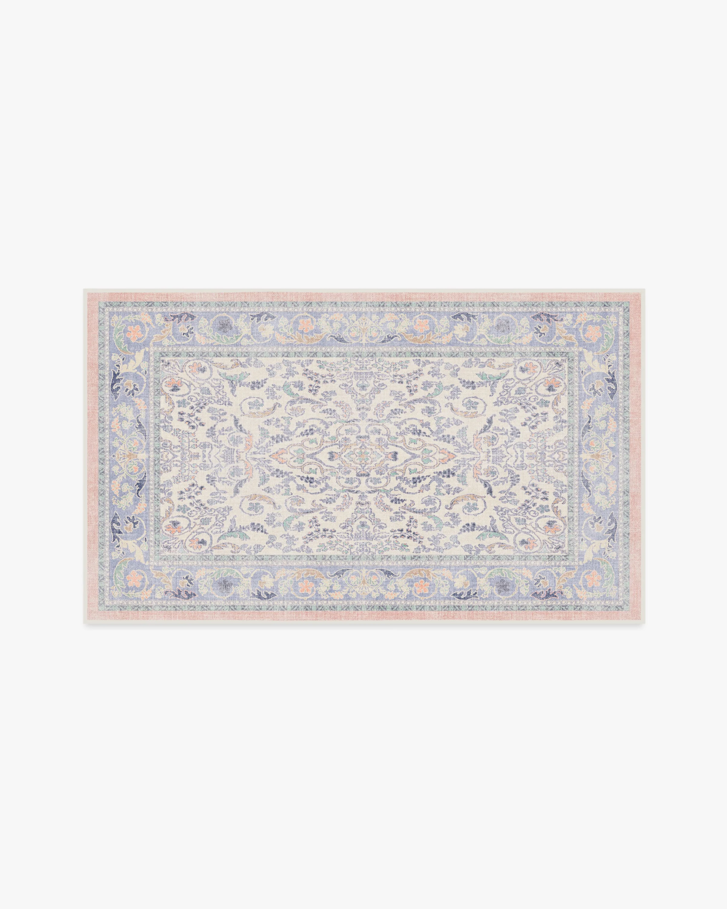 Fit For A Queen Soft Lavender Flatwoven Rug by Bridgerton