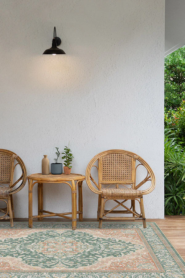 Allura Copper Sage Outdoor Rug
