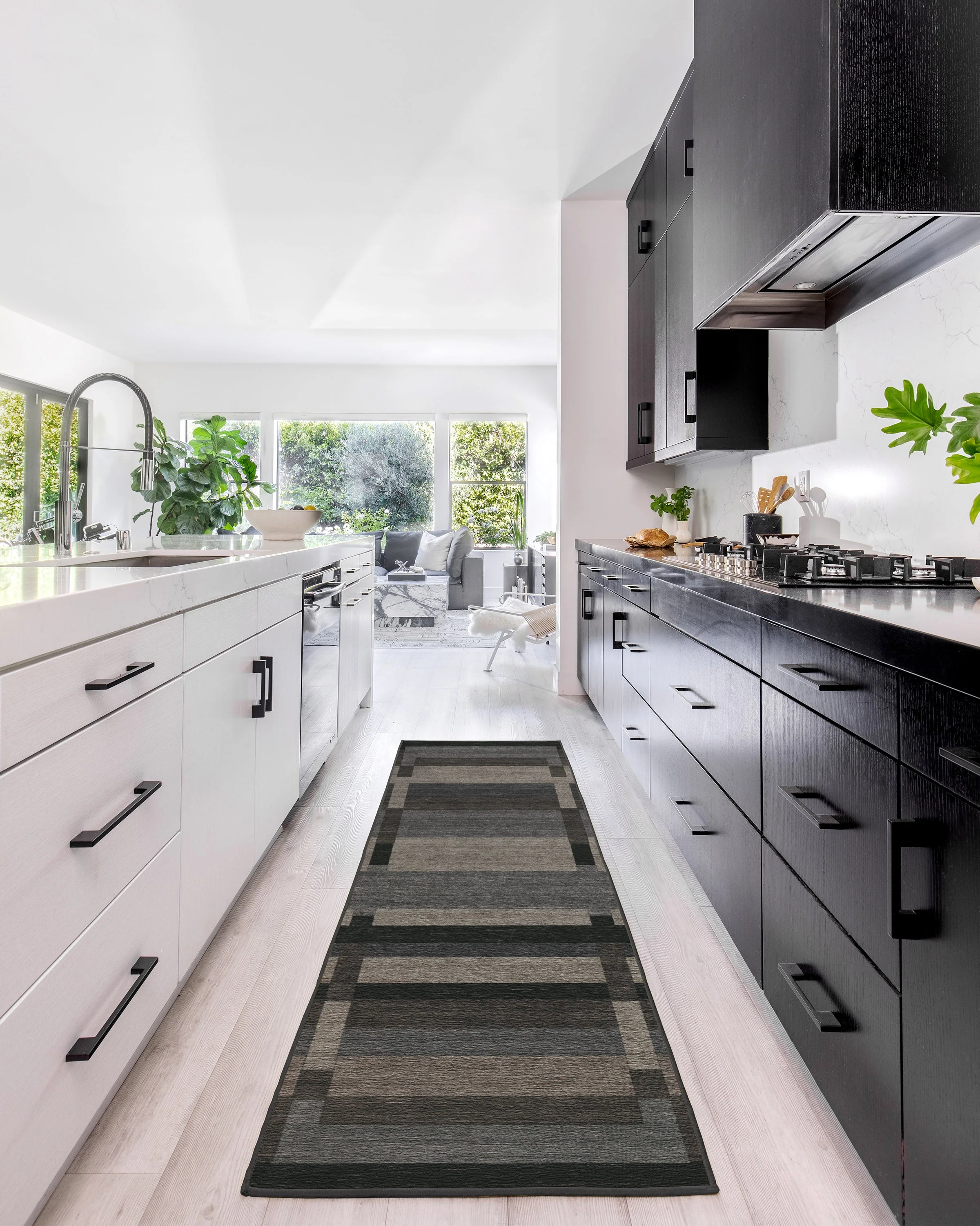Paris Tonal Grey Flatwoven Rug by Michael Michalsky