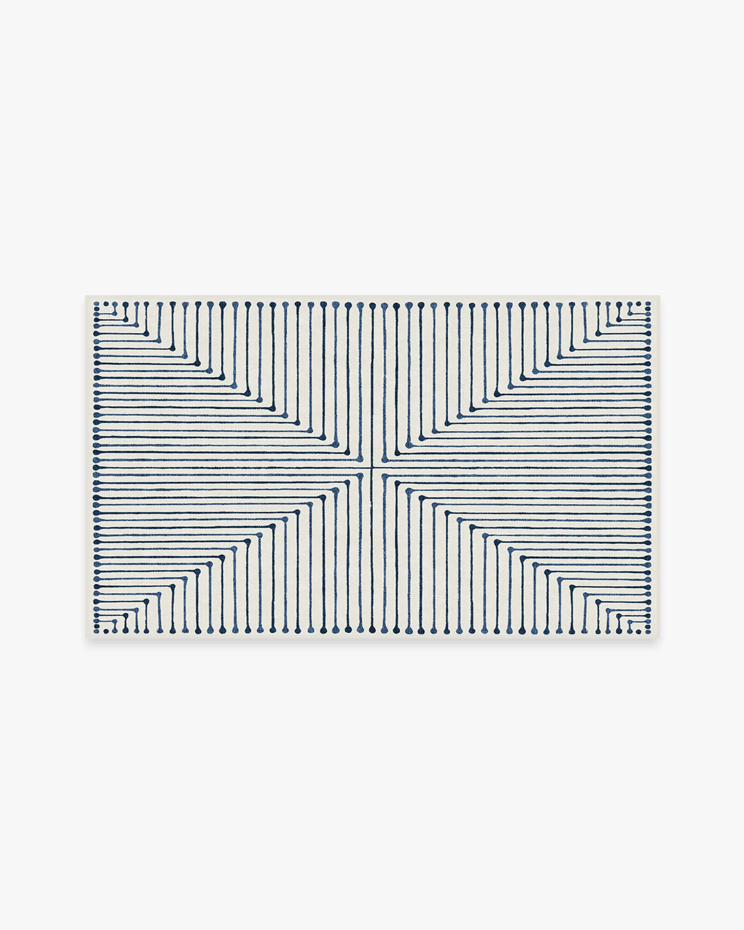 Inkdrop Slate Blue Rug by Jonathan Adler