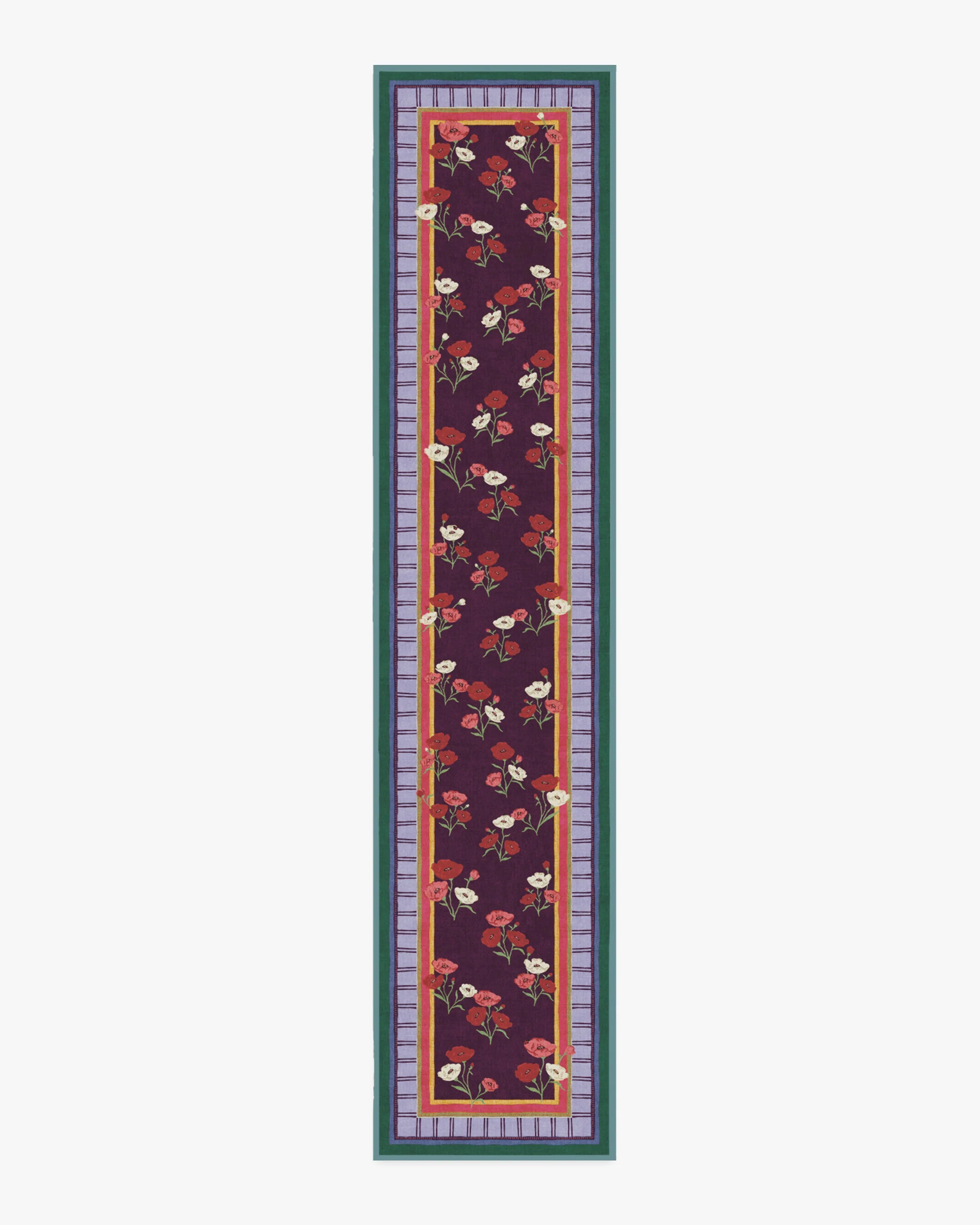 Ambroeus Royal Plum Flatwoven Rug by Iris Apfel