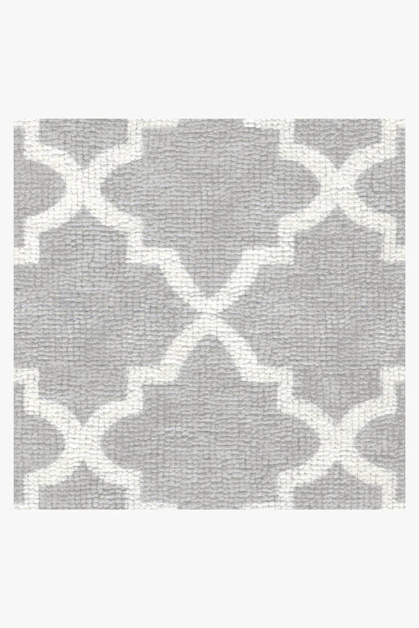 Tria Trellis Light Grey Bath Mat