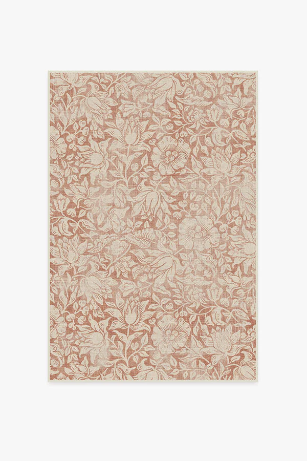Mallow Rust Flatwoven Rug by Morris & Co.
