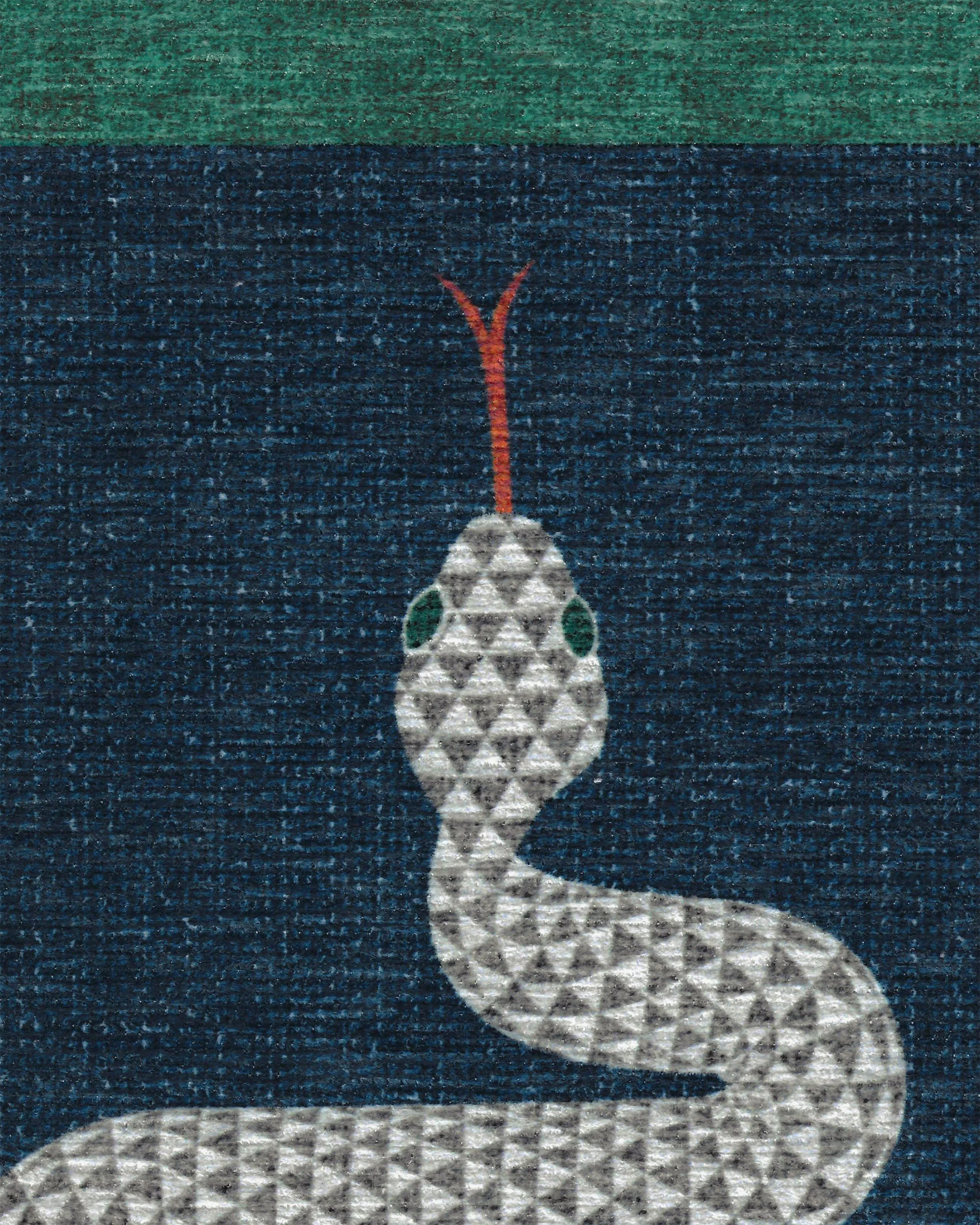 Venom Sapphire Rug by Jonathan Adler