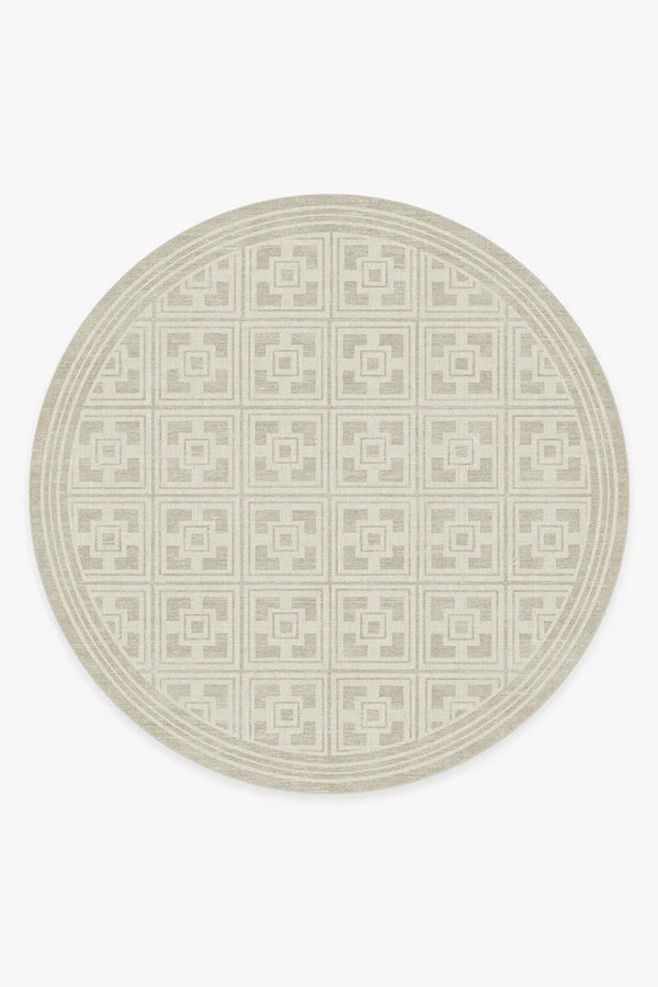 Palm Springs Ivory Stone Rug by Gray Malin