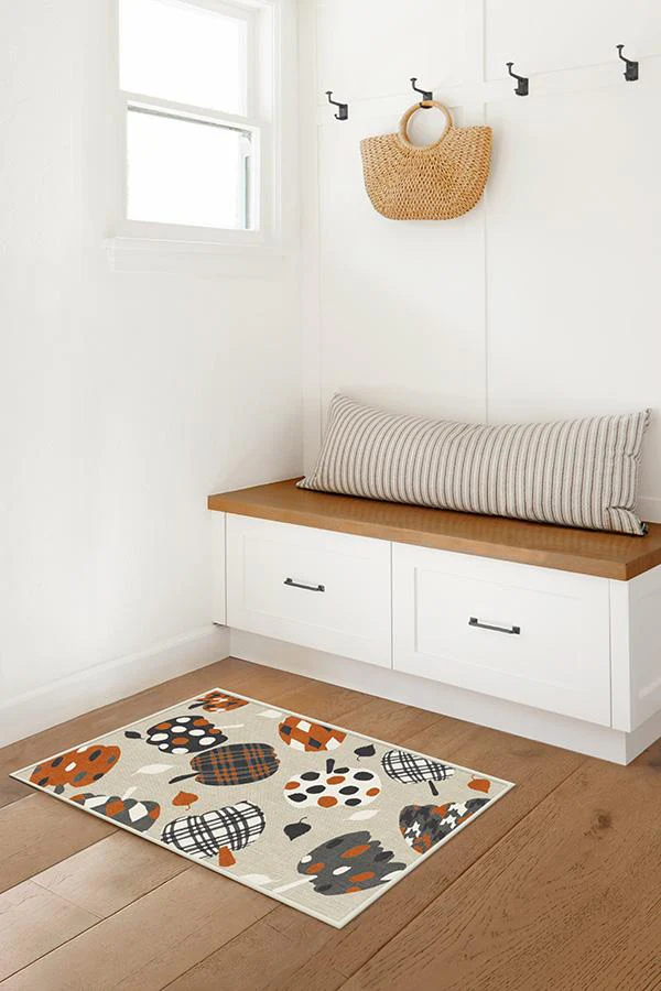 Pumpkin Orange Flatwoven Rug