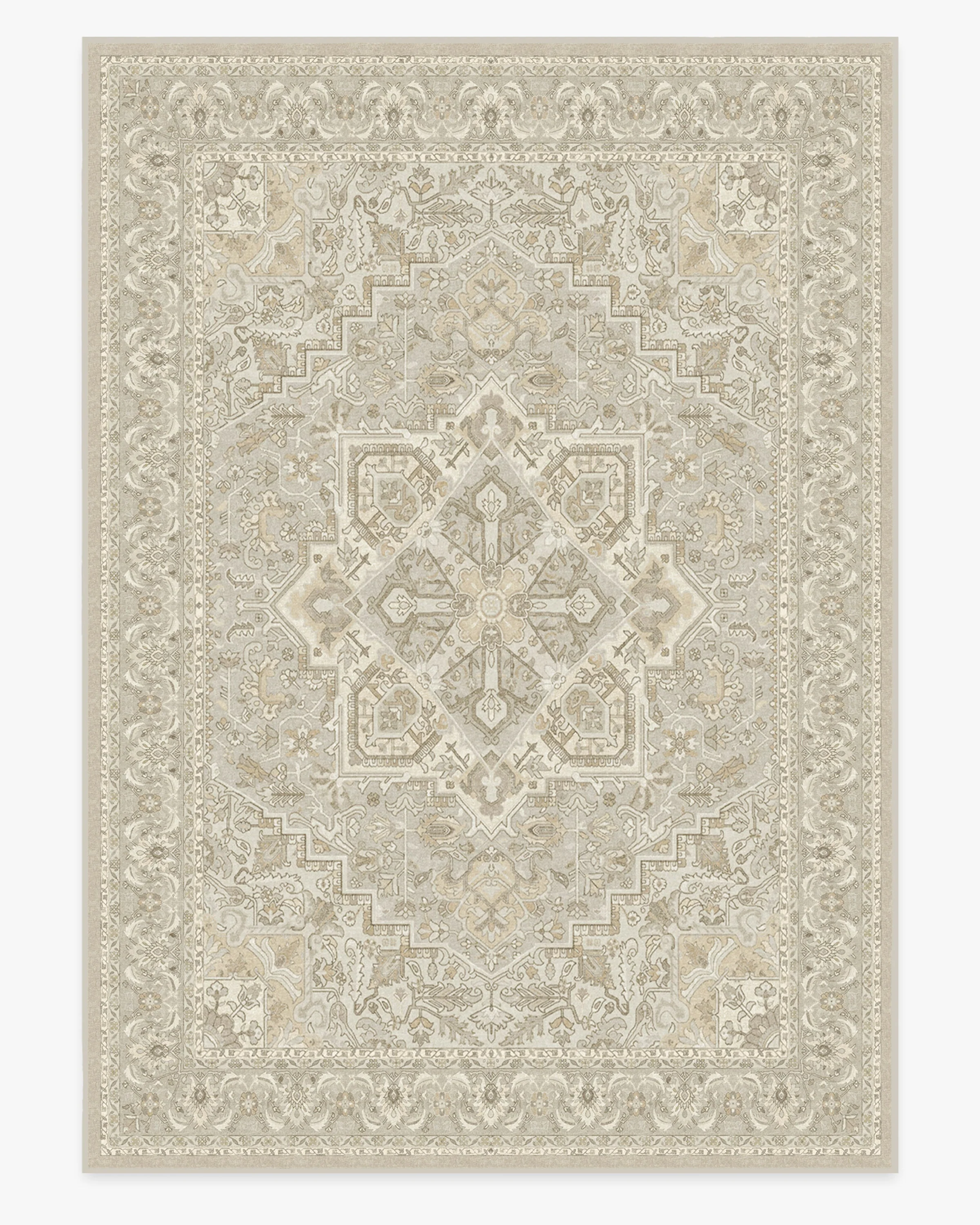 Hendesi Heriz Cream Flatwoven Rug