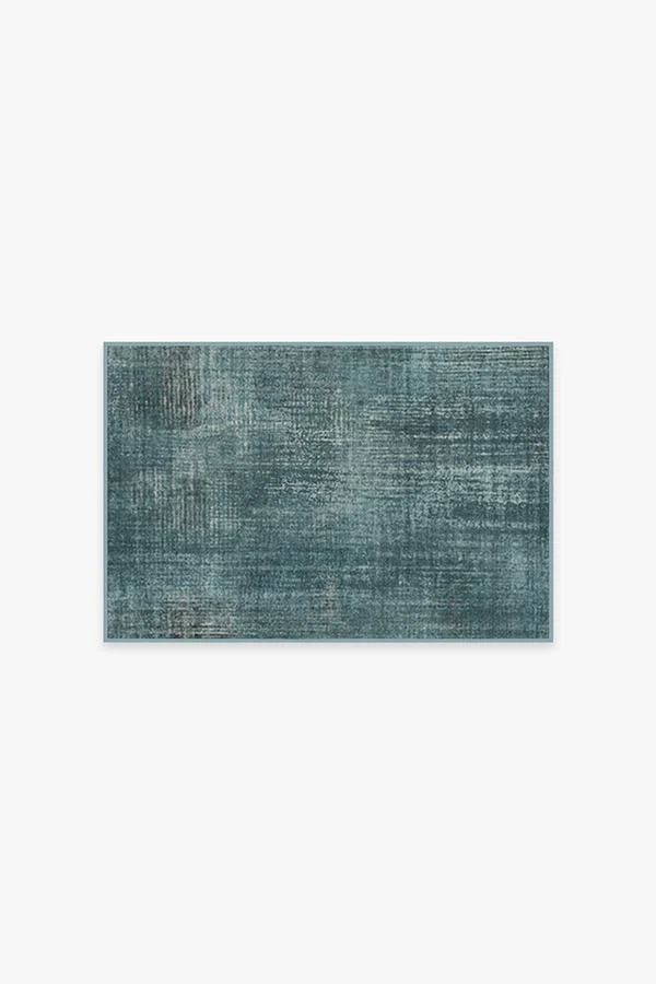 Sudaria Solid Teal Blue Rug