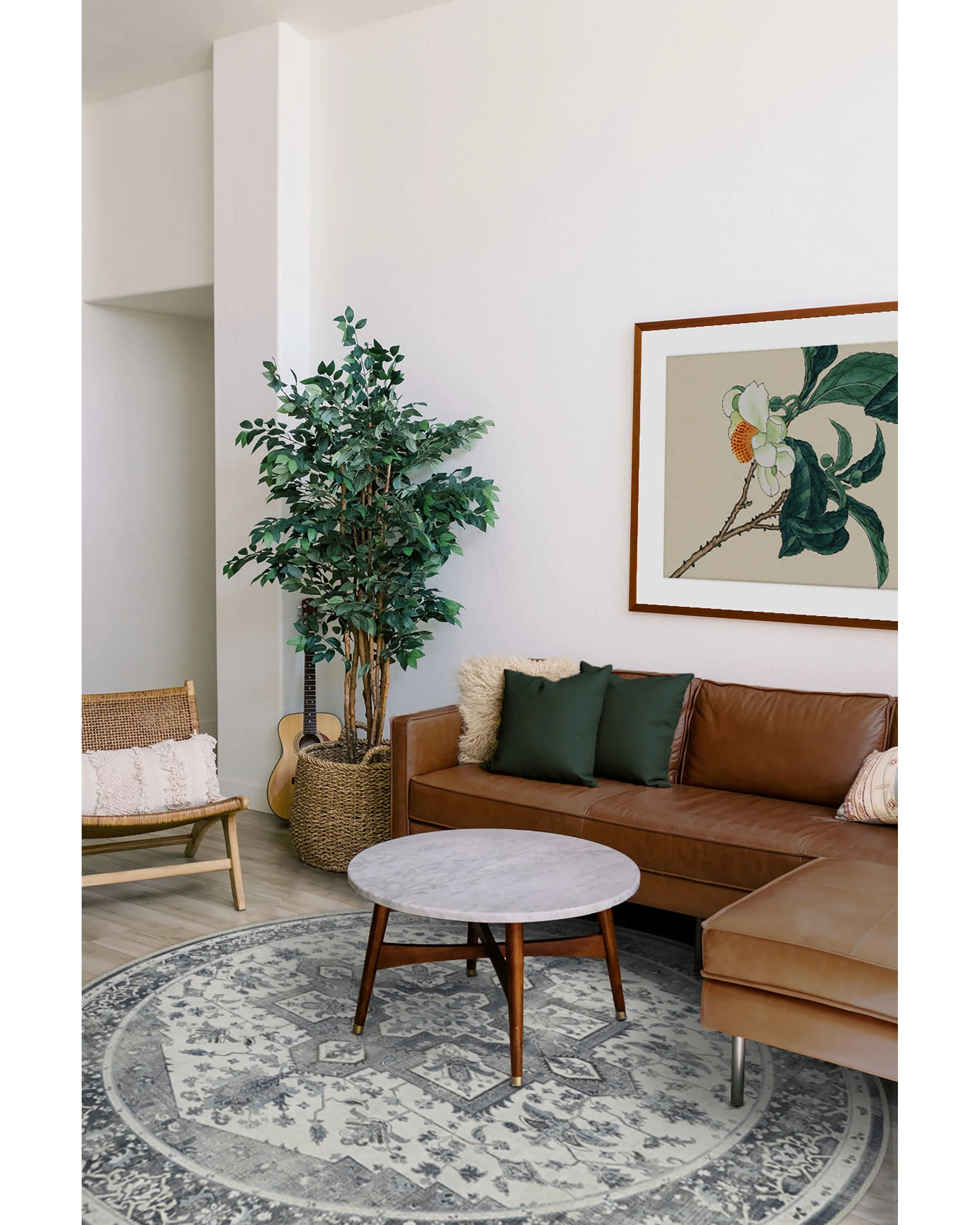 Kira Stone Blue Flatwoven Rug