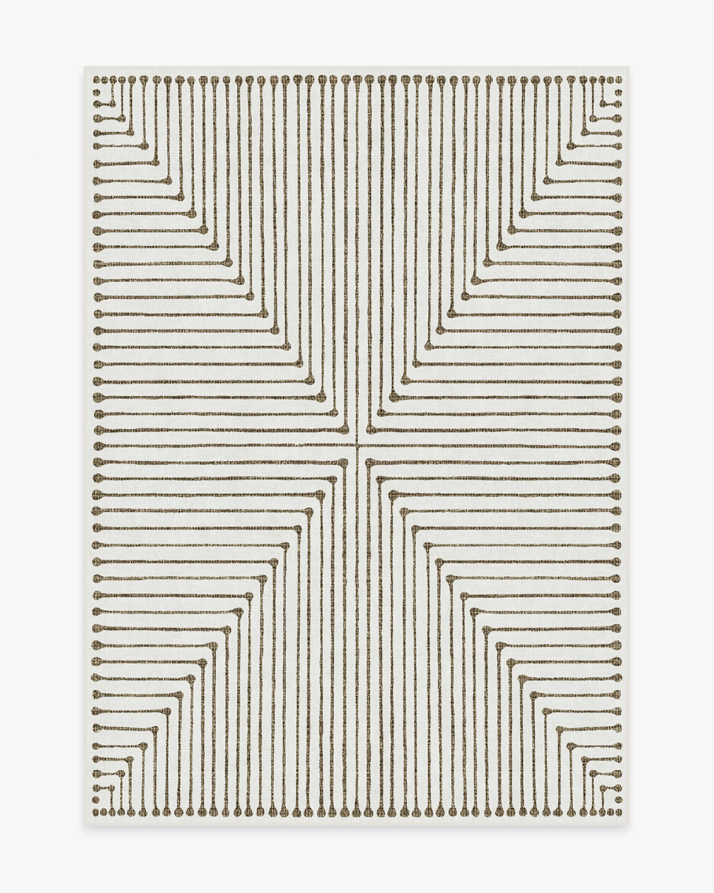 Inkdrop Camel & Ivory Rug by Jonathan Adler