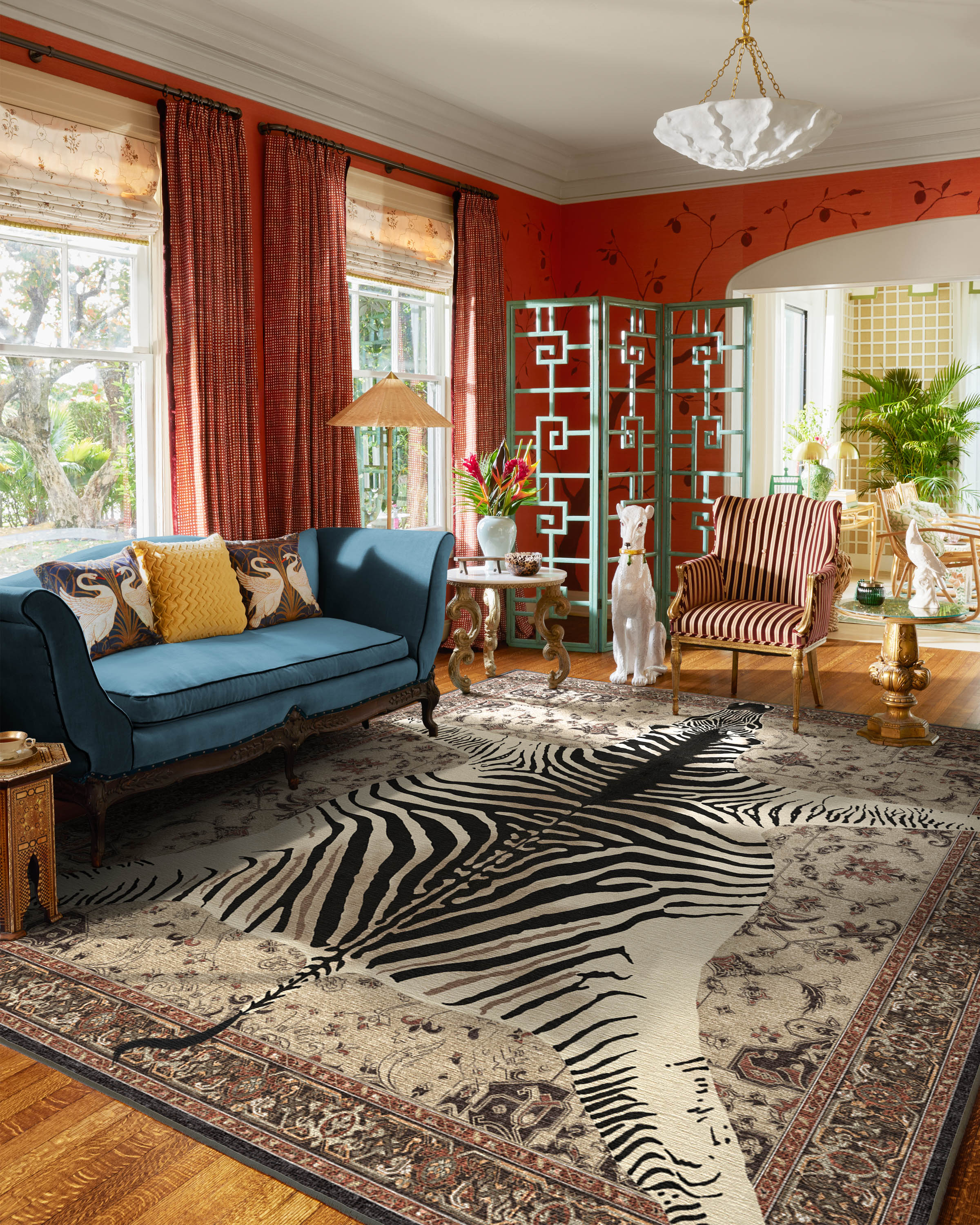 On Safari Hazel Flatwoven Rug by Iris Apfel