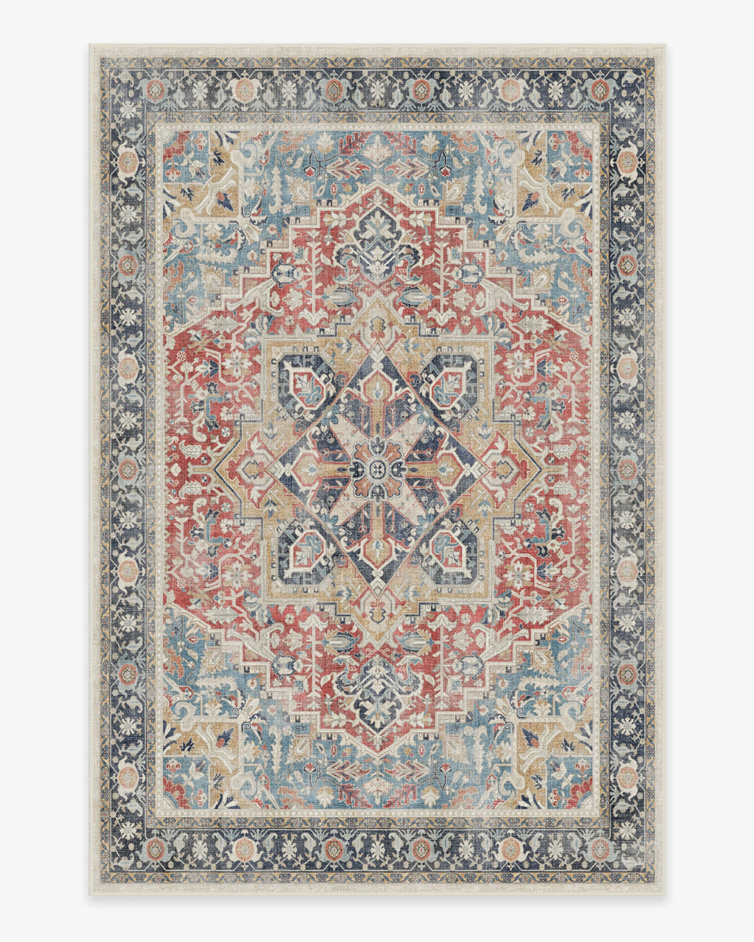 Kamran Cayenne Red Flatwoven Rug