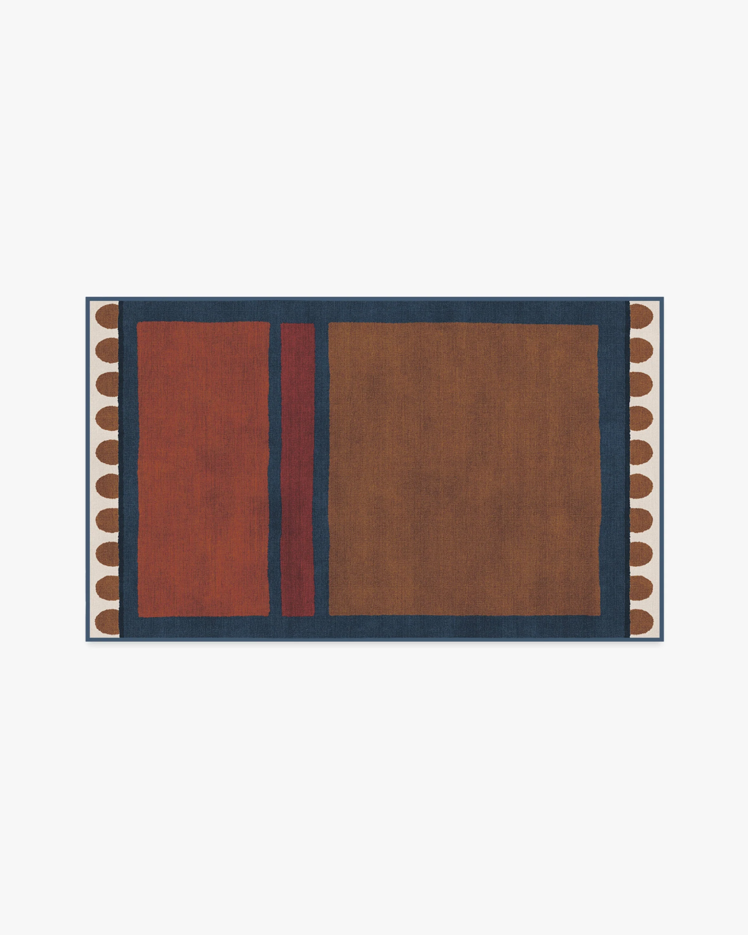 Nina Indigo & Rust Rug by Justina Blakeney