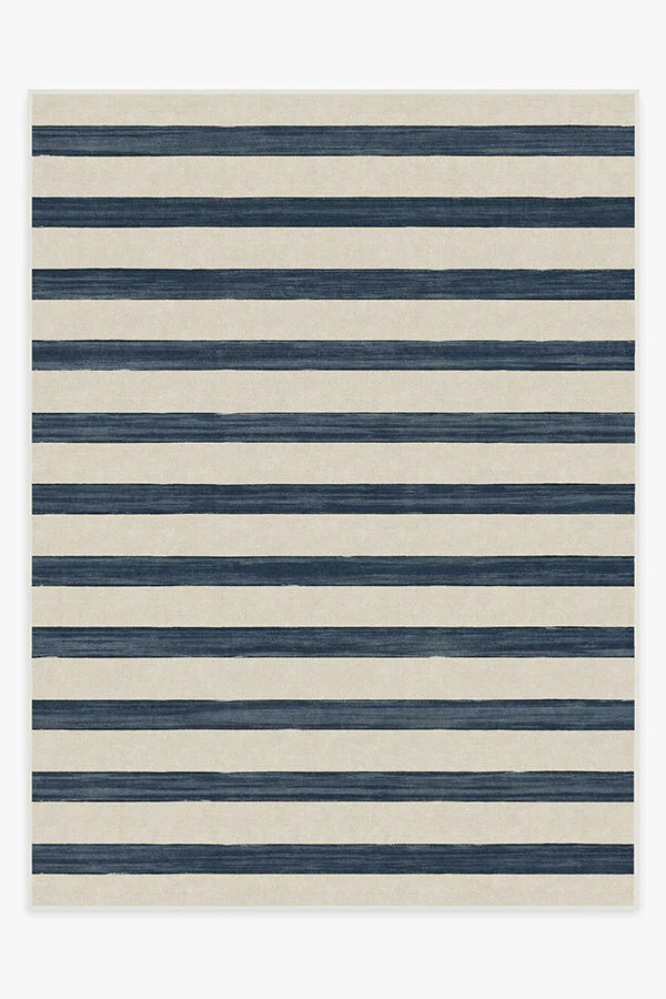 Sumi Sailor Stripe Navy Flatwoven Rug