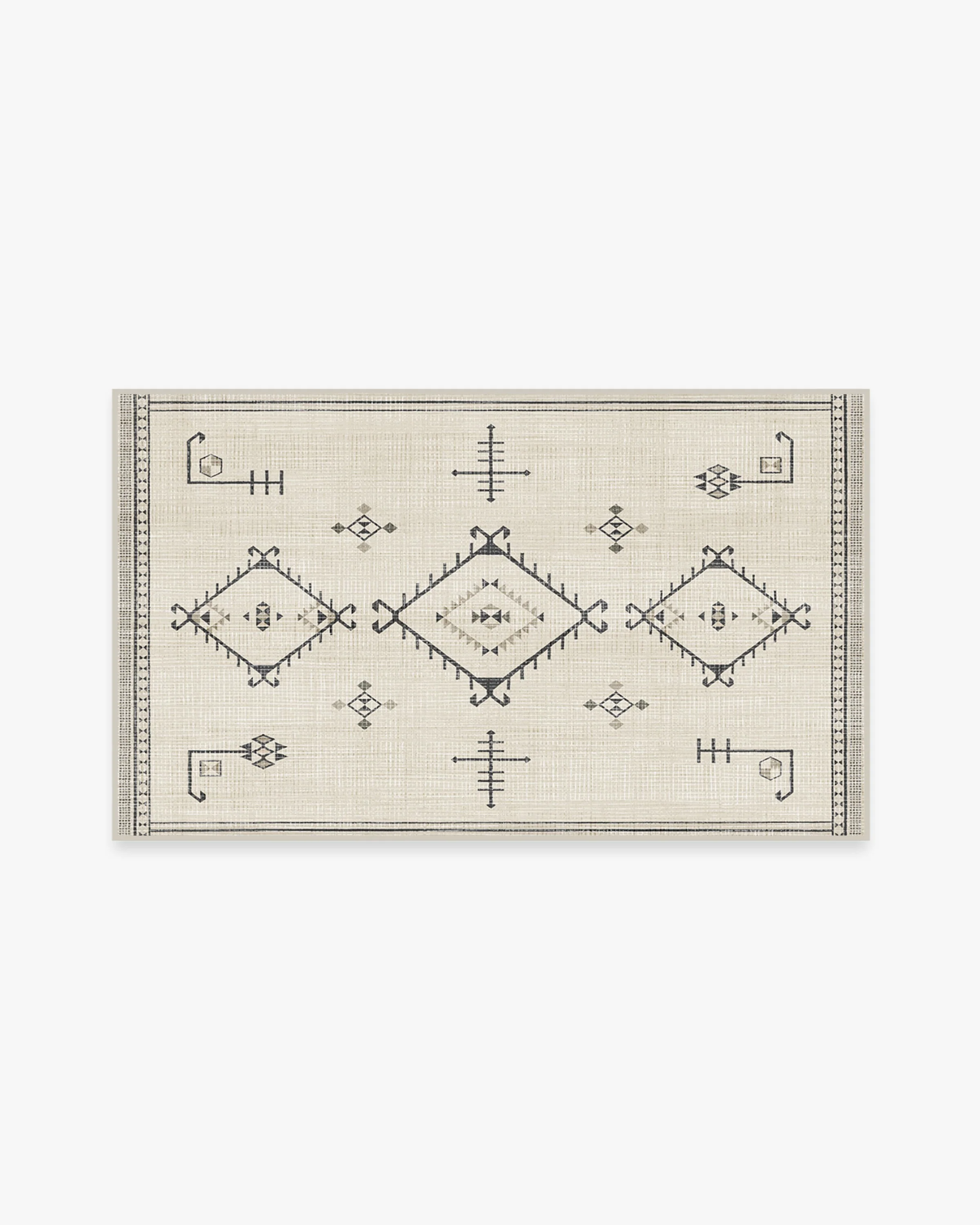 Damali Black & White Flatwoven Rug