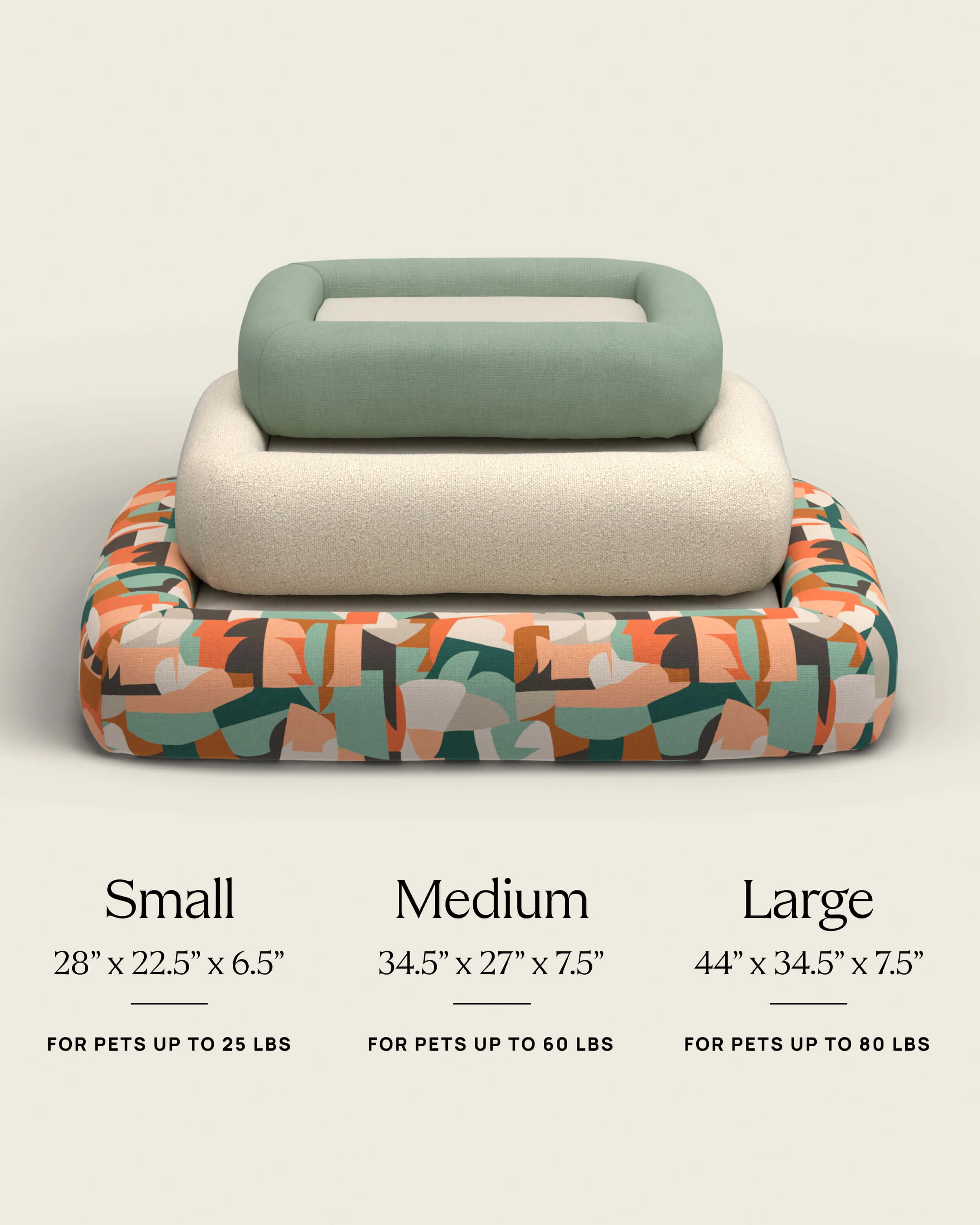 Sage Green Woven Bolster Pet Bed